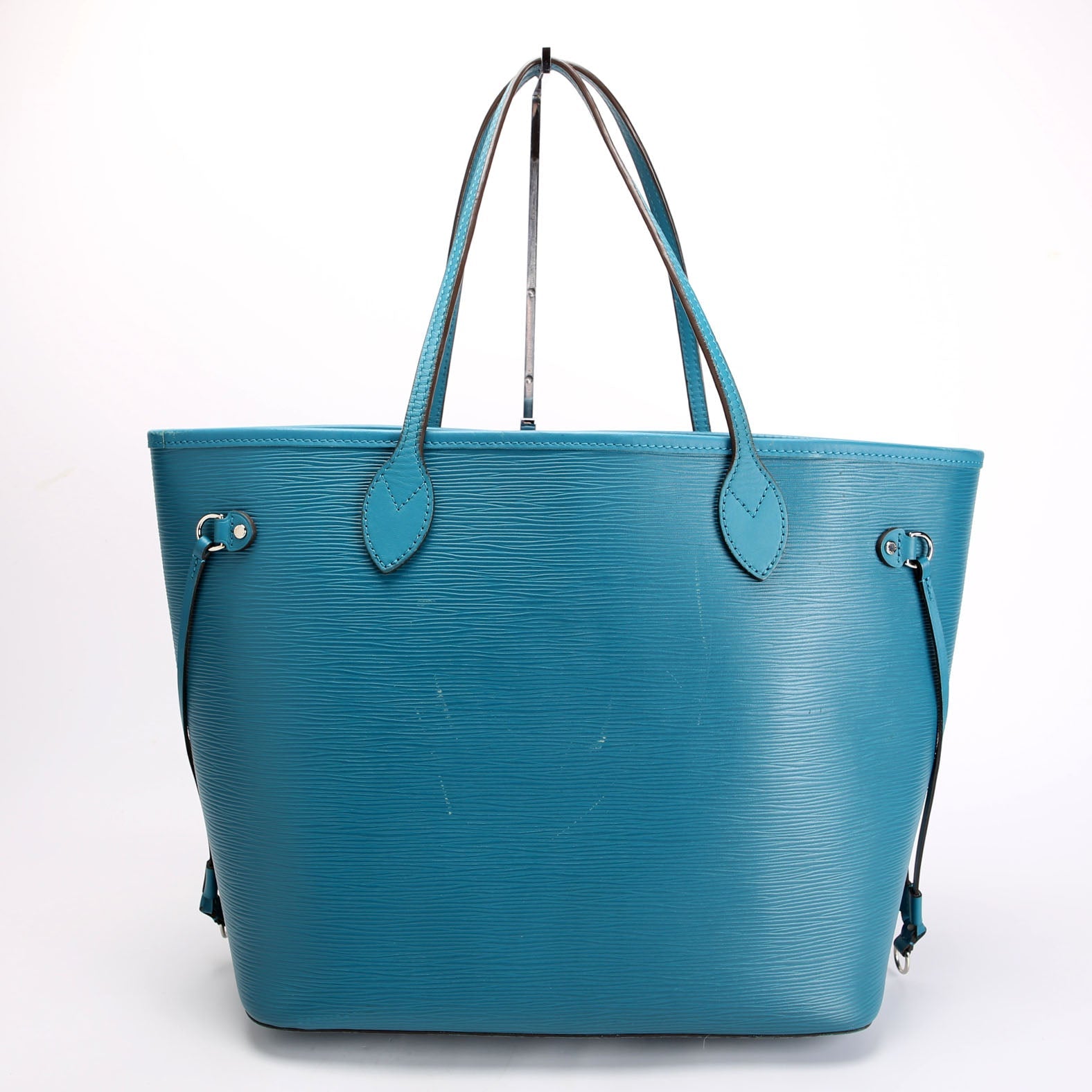 Louis Vuitton Neverfull With Wallet MM Epi Teal