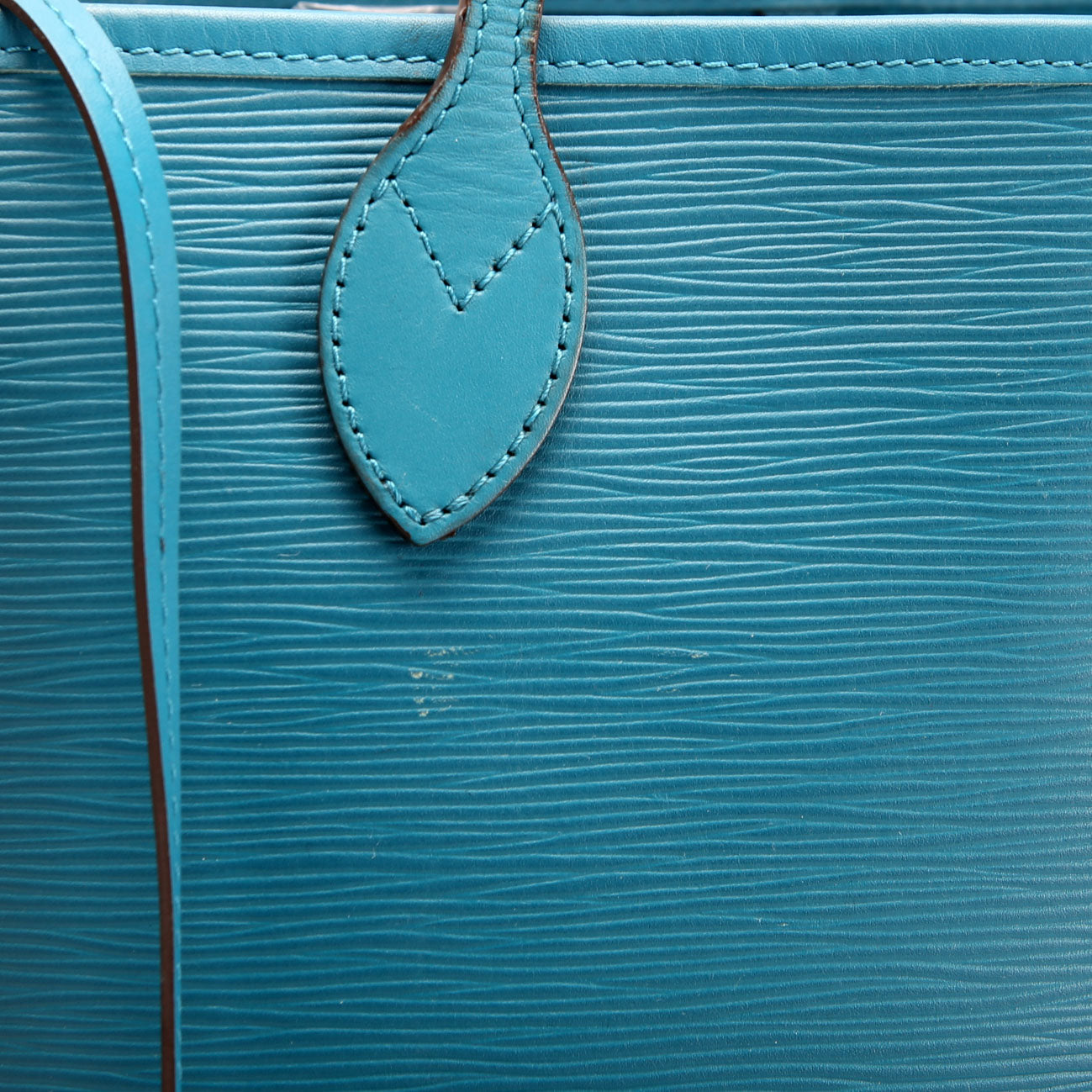 Louis Vuitton Neverfull With Wallet MM Epi Teal