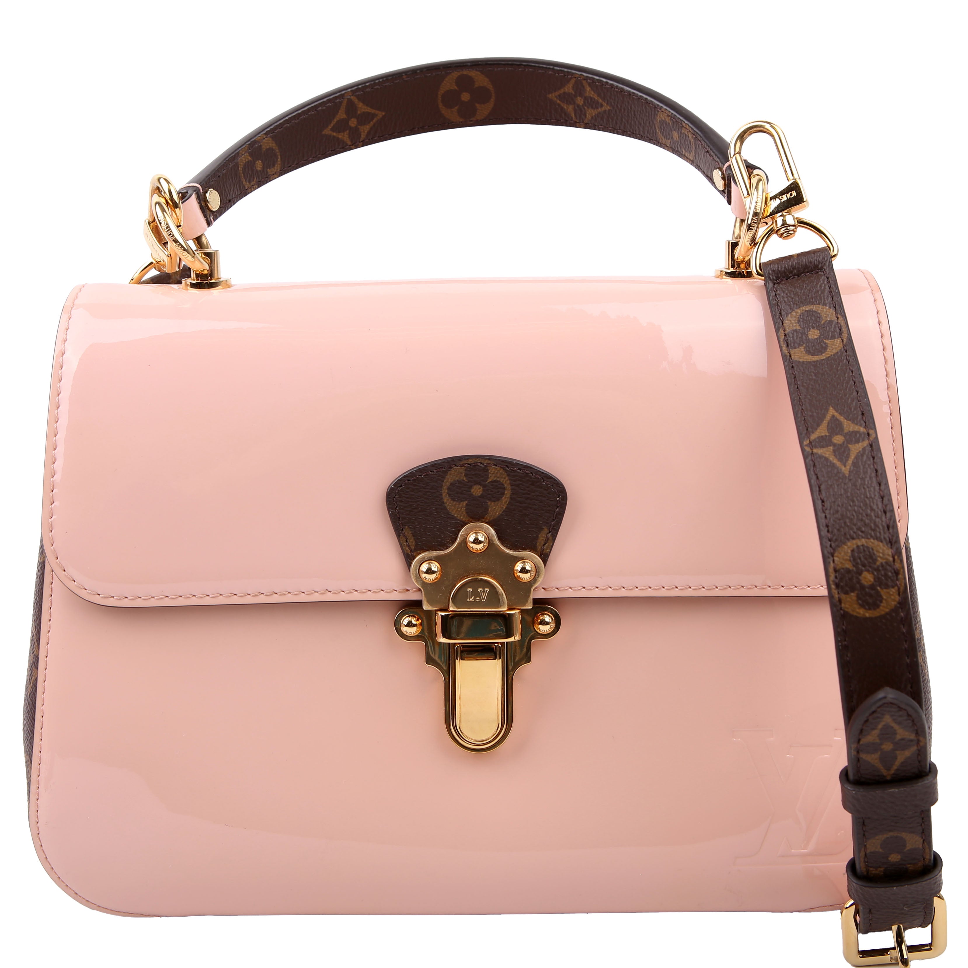 Louis Vuitton Cherrywood BB Patent/Monogram Pink