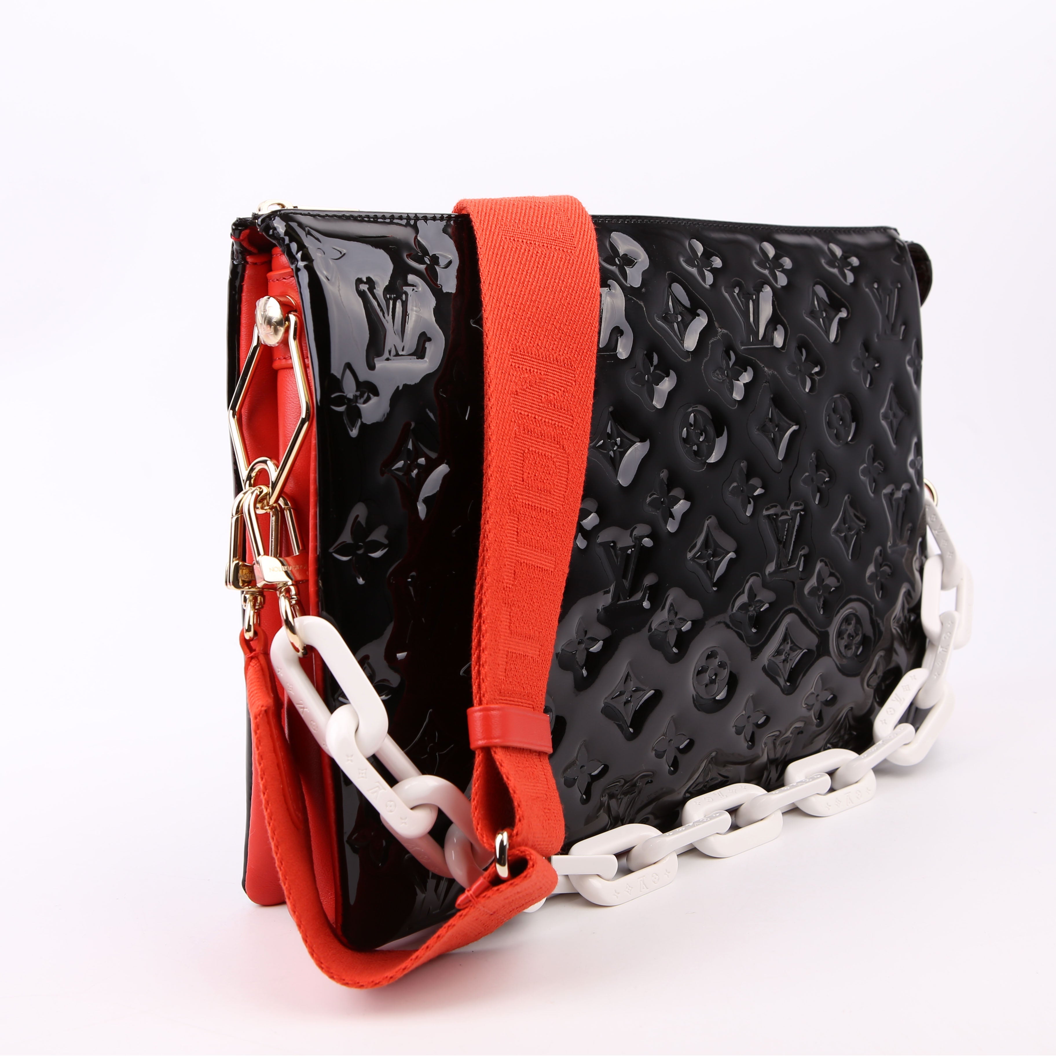 Louis Vuitton Coussin MM NV Embossed Patent Black