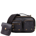Louis Vuitton Utility Crossbody Embossed Calfskin Black