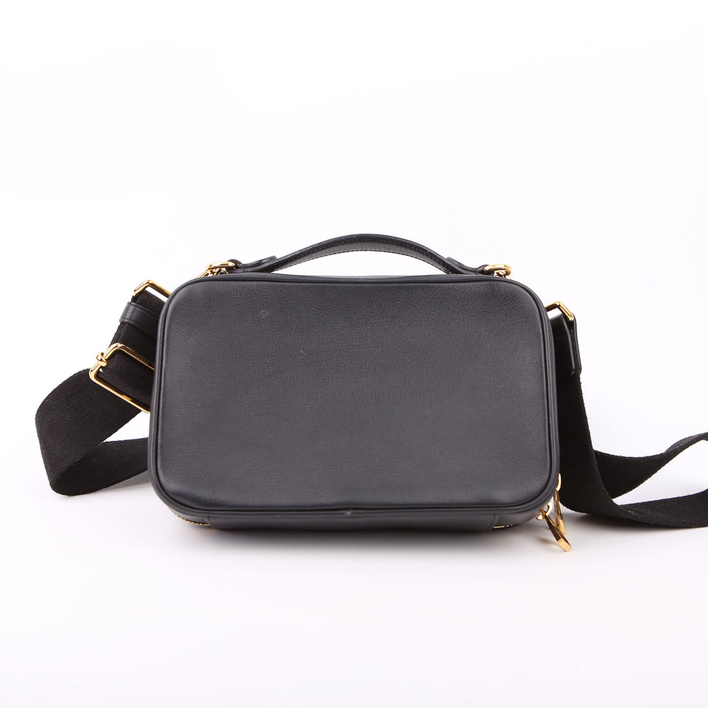 Louis Vuitton Utility Crossbody Embossed Calfskin Black