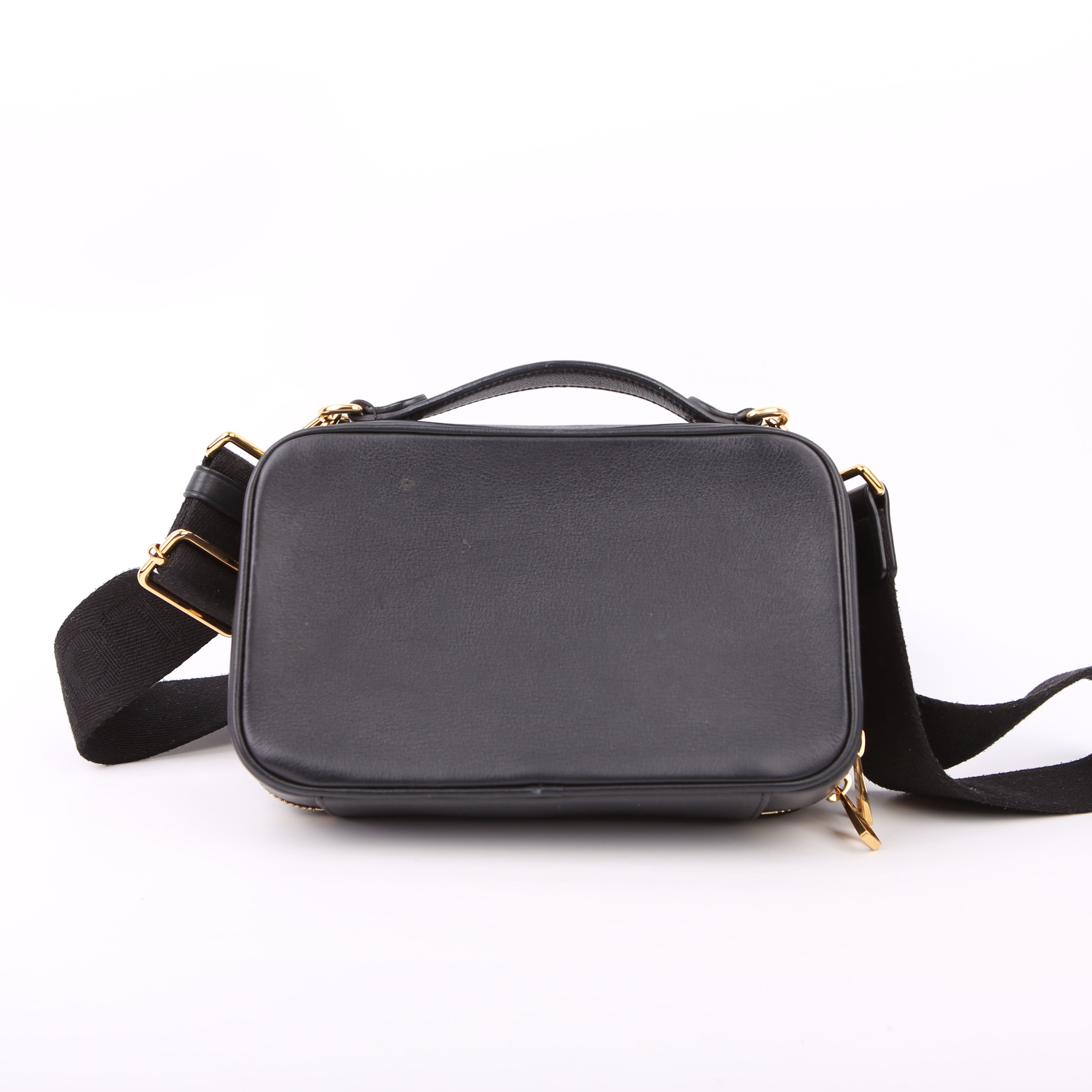 Louis Vuitton Utility Crossbody Embossed Calfskin Black