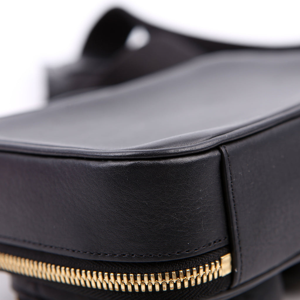 Louis Vuitton Utility Crossbody Embossed Calfskin Black