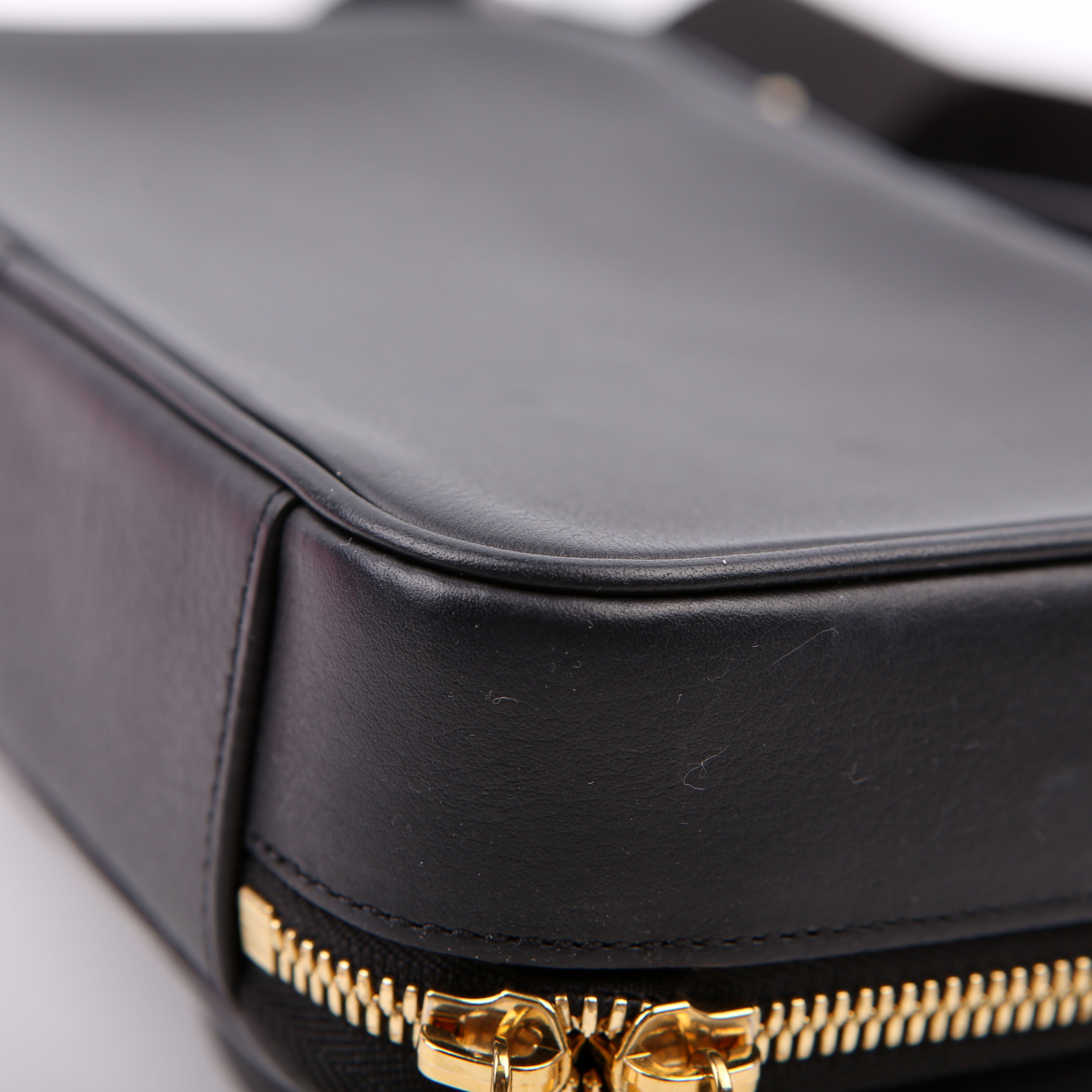 Louis Vuitton Utility Crossbody Embossed Calfskin Black