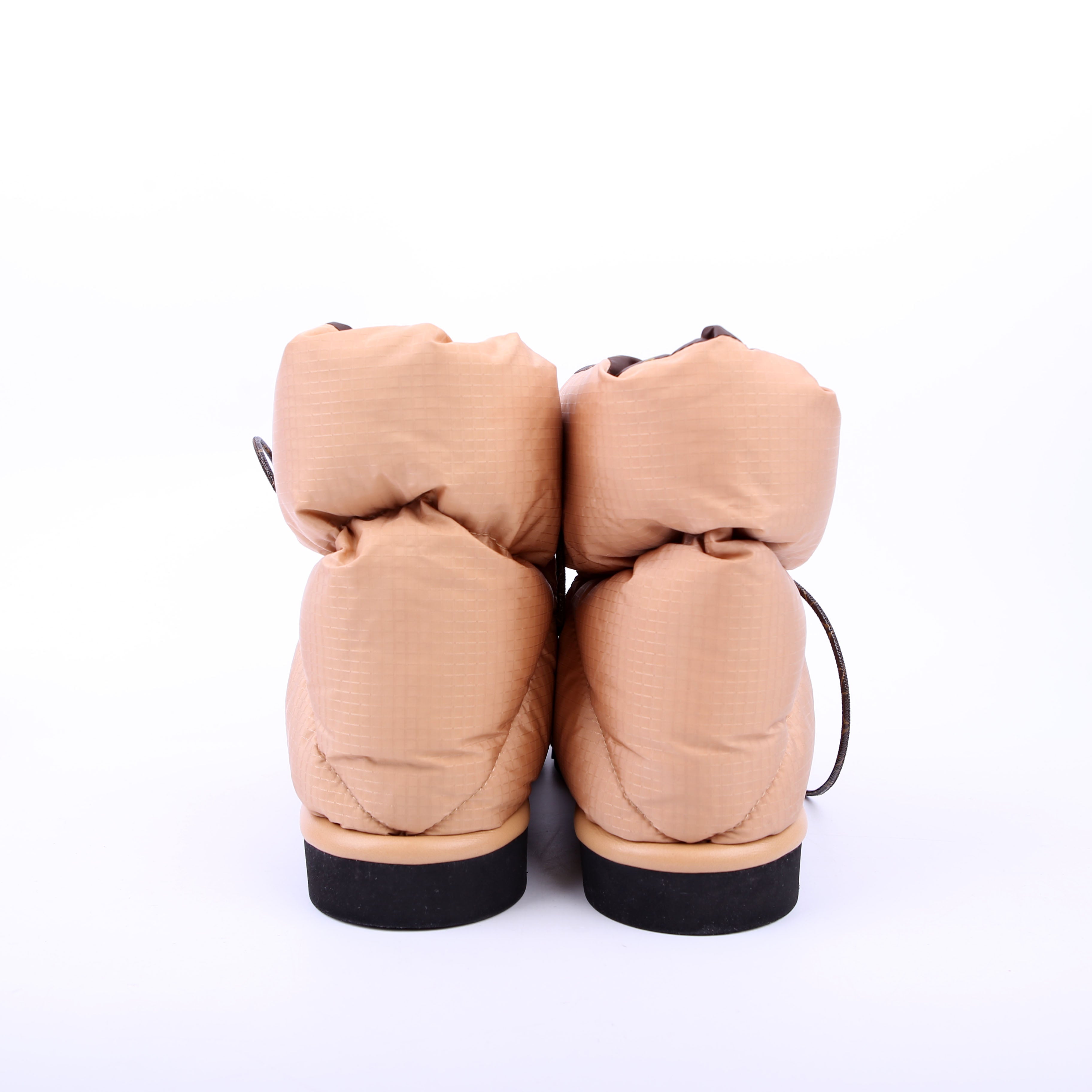 Louis Vuitton Pillow Flat Comfort Ankle Boots Size 38 Tan