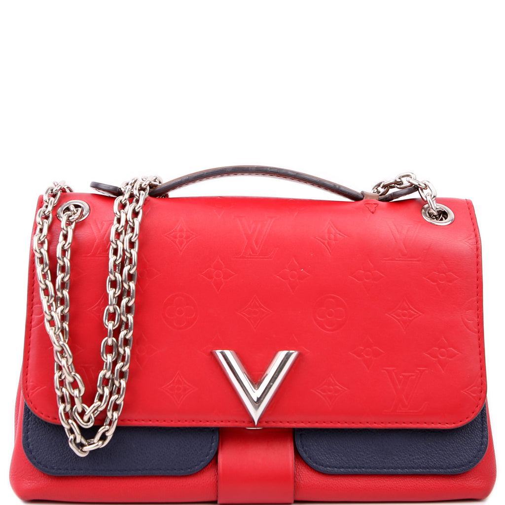 Louis Vuitton Very Chain Bag Leather Red