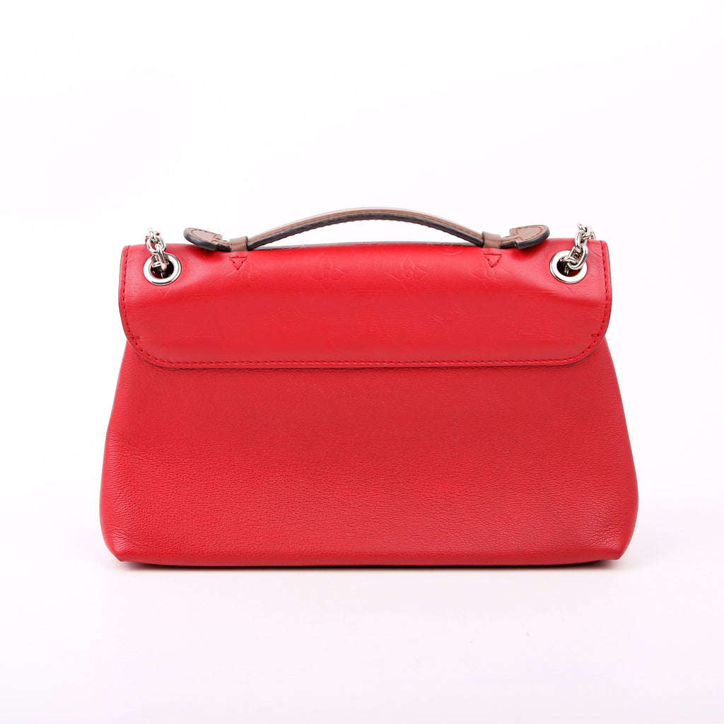 Louis Vuitton Very Chain Bag Leather Red