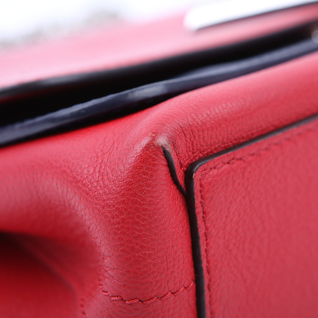 Louis Vuitton Very Chain Bag Leather Red