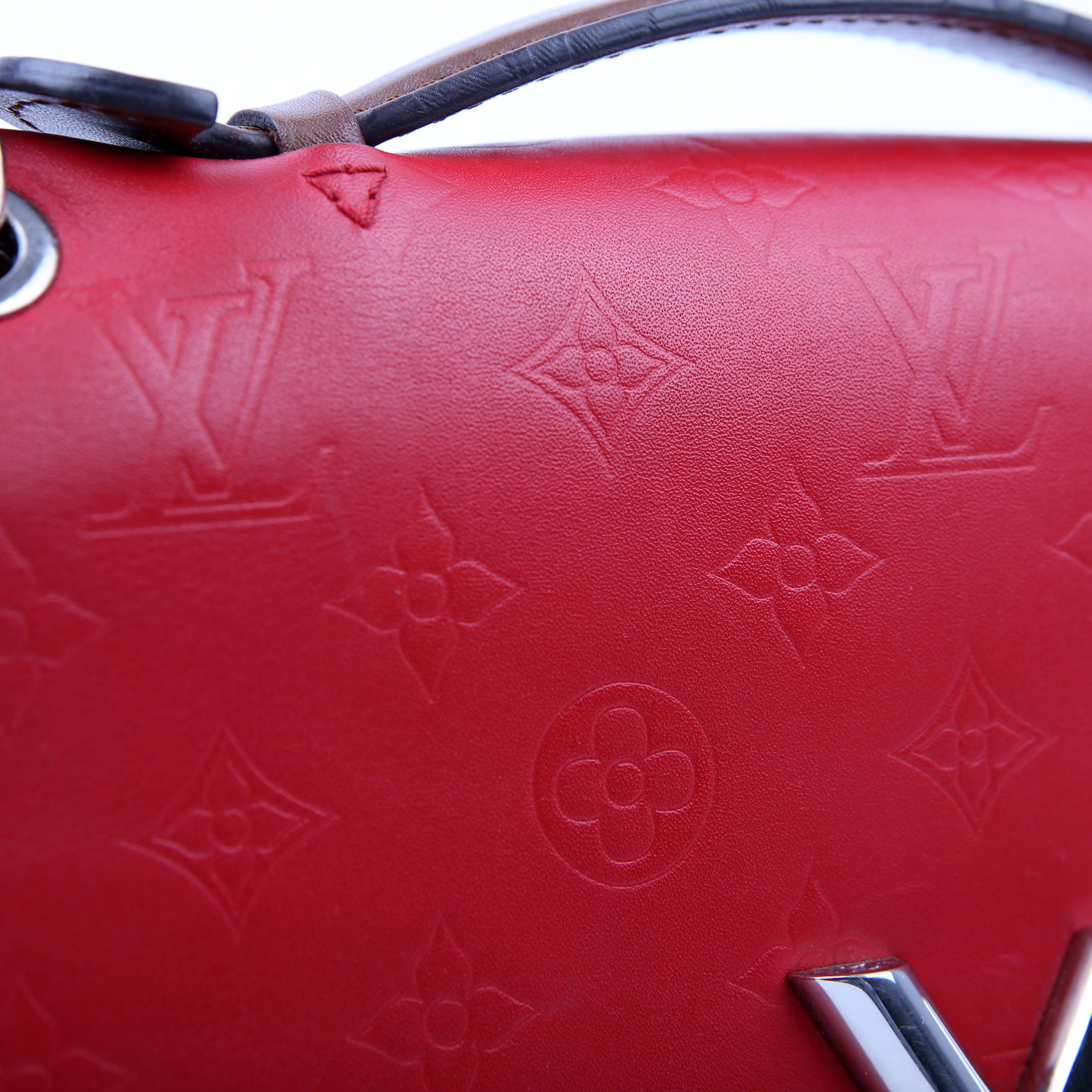 Louis Vuitton Very Chain Bag Leather Red