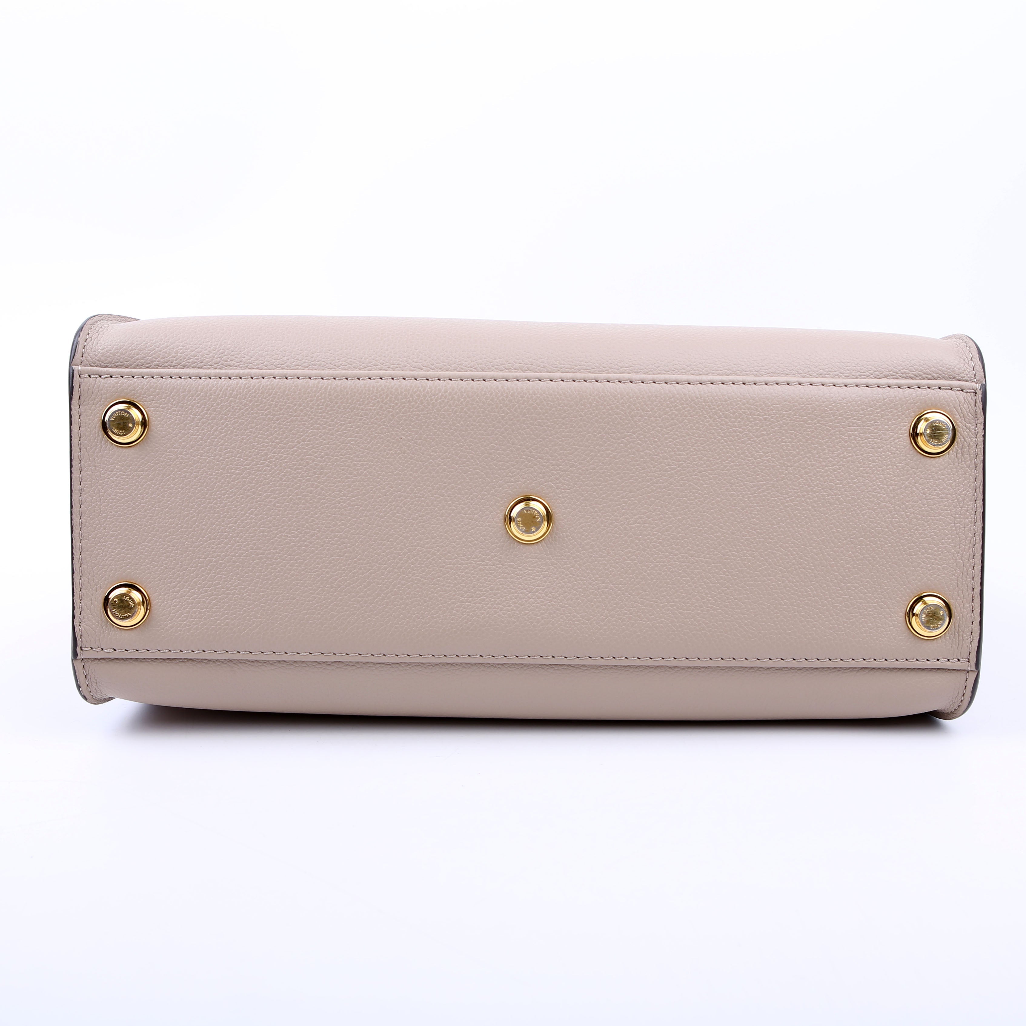 Louis Vuitton On My Side MM Calfskin Taupe/Orange