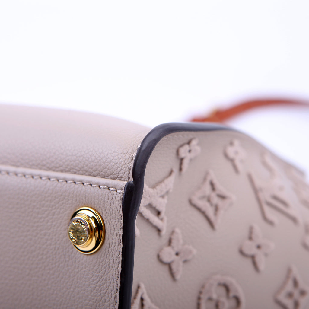 Louis Vuitton On My Side MM Calfskin Taupe/Orange
