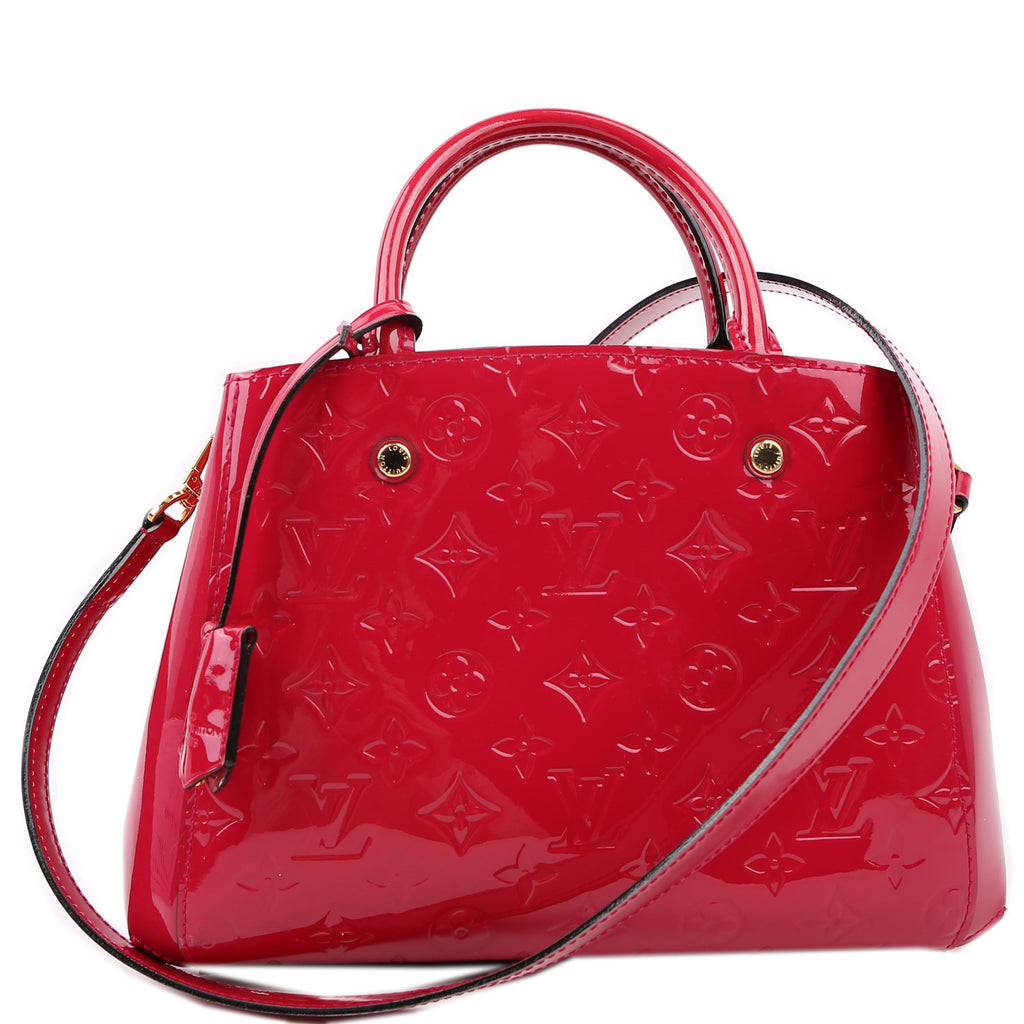 Louis Vuitton Montaigne BB Vernis Pink