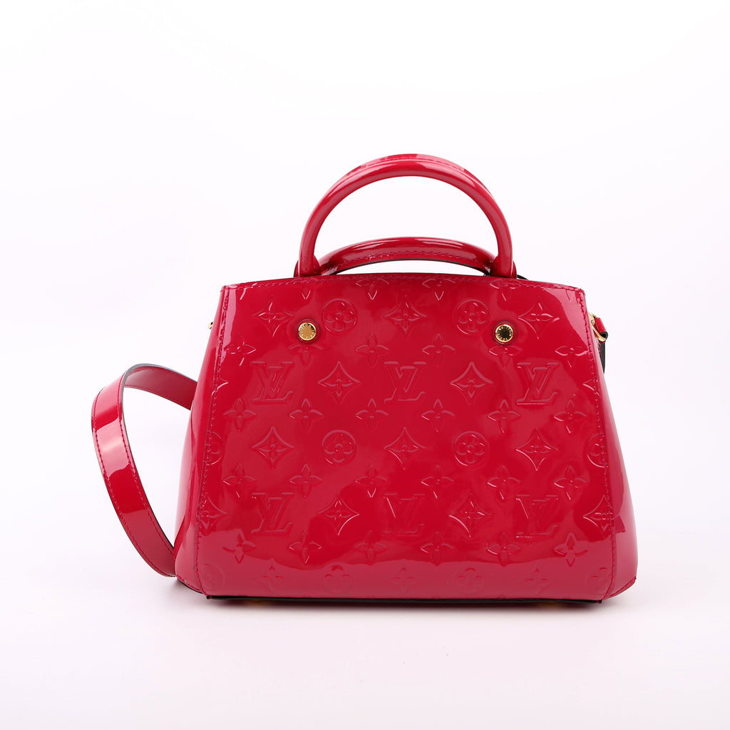 Louis Vuitton Montaigne BB Vernis Pink