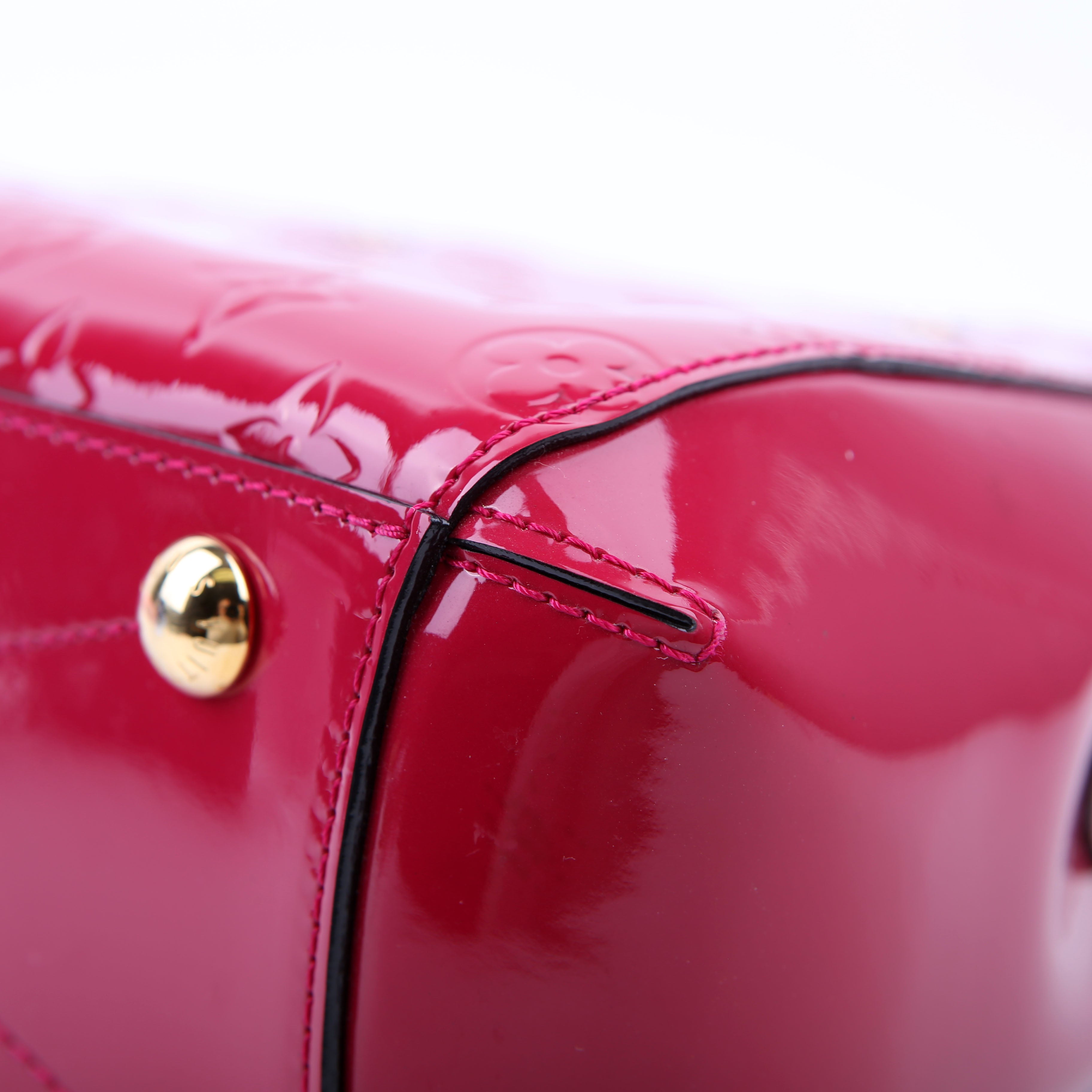Louis Vuitton Montaigne BB Vernis Pink