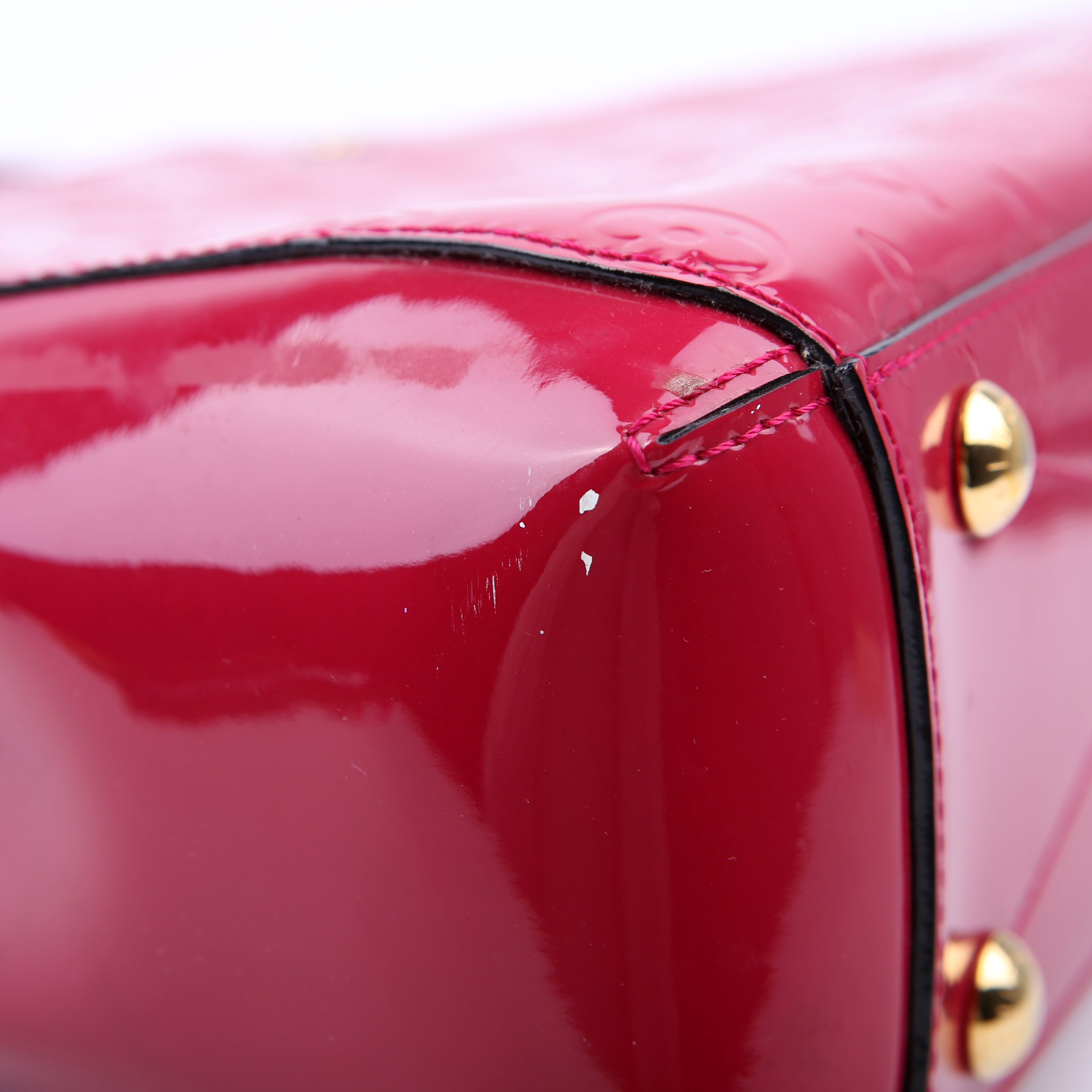 Louis Vuitton Montaigne BB Vernis Pink