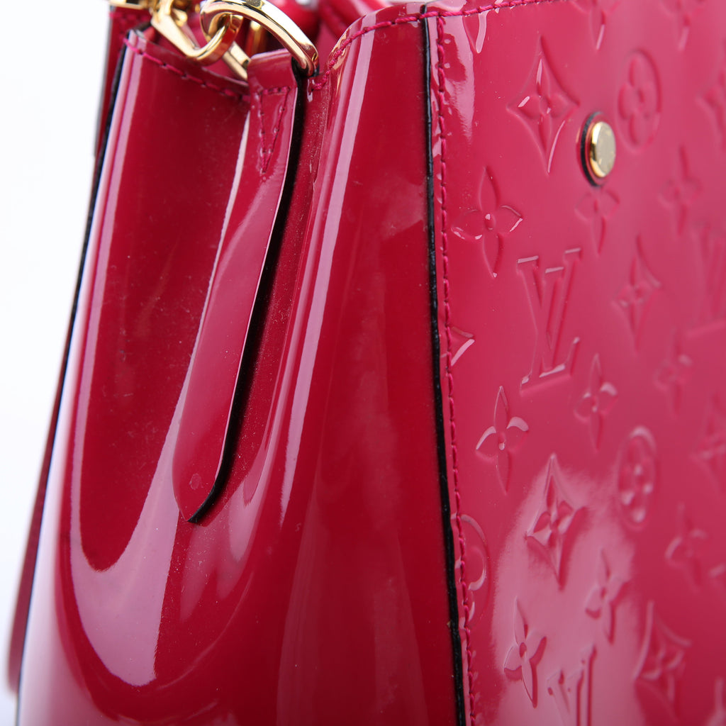 Louis Vuitton Montaigne BB Vernis Pink