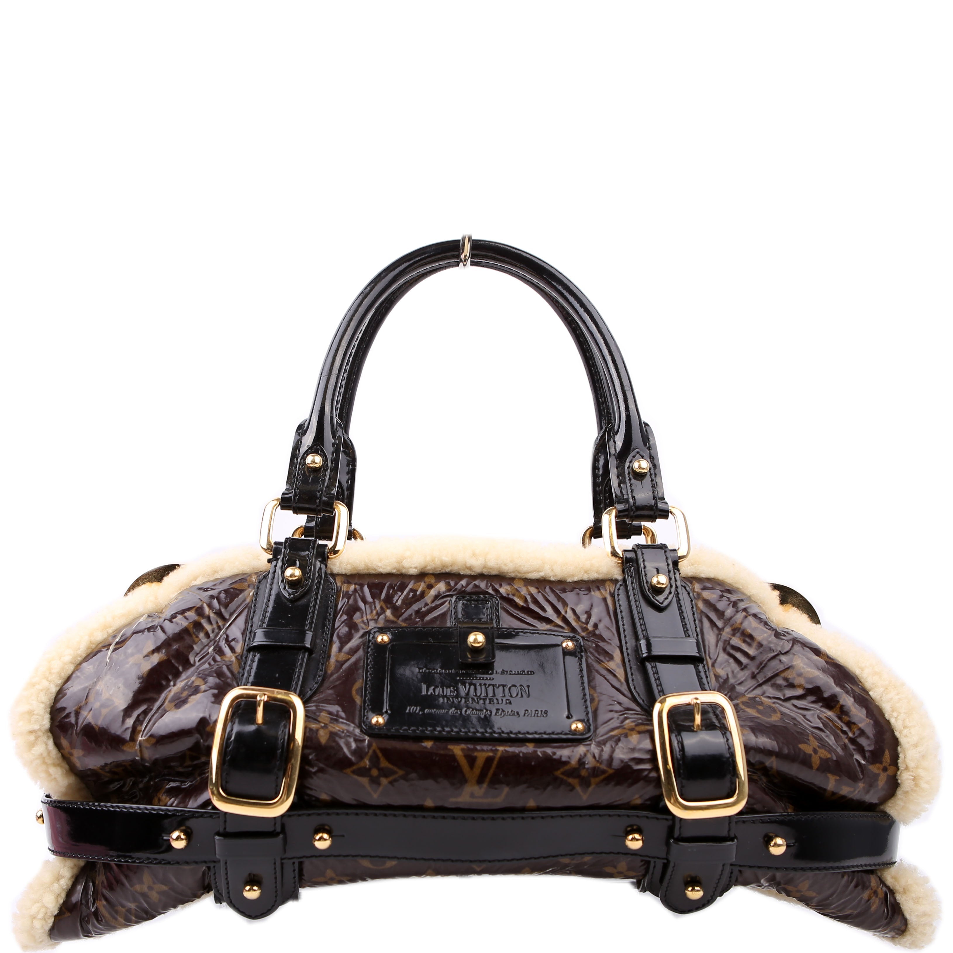 Louis Vuitton Shearling Thunder Bag Monogram Black