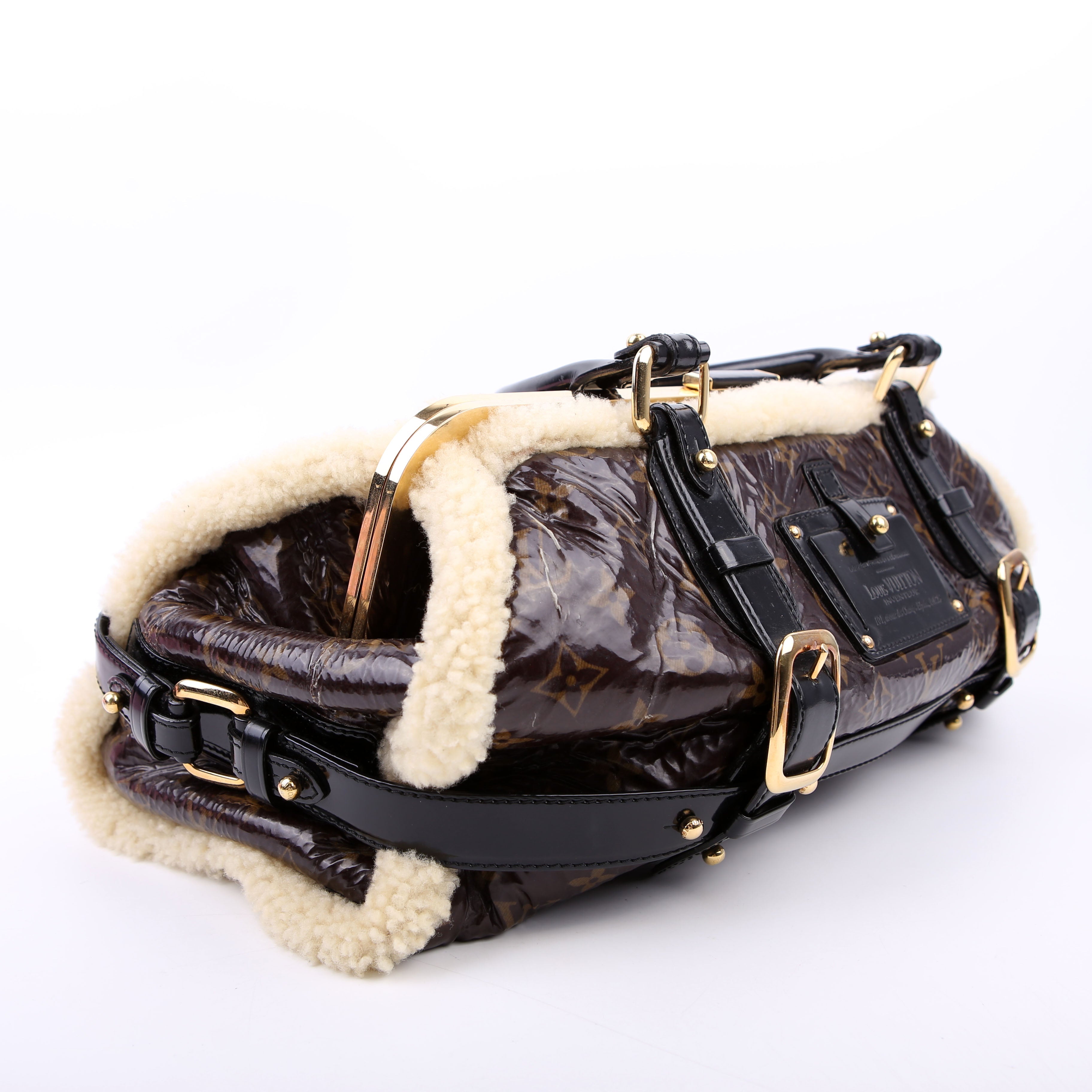Louis Vuitton Shearling Thunder Bag Monogram Black