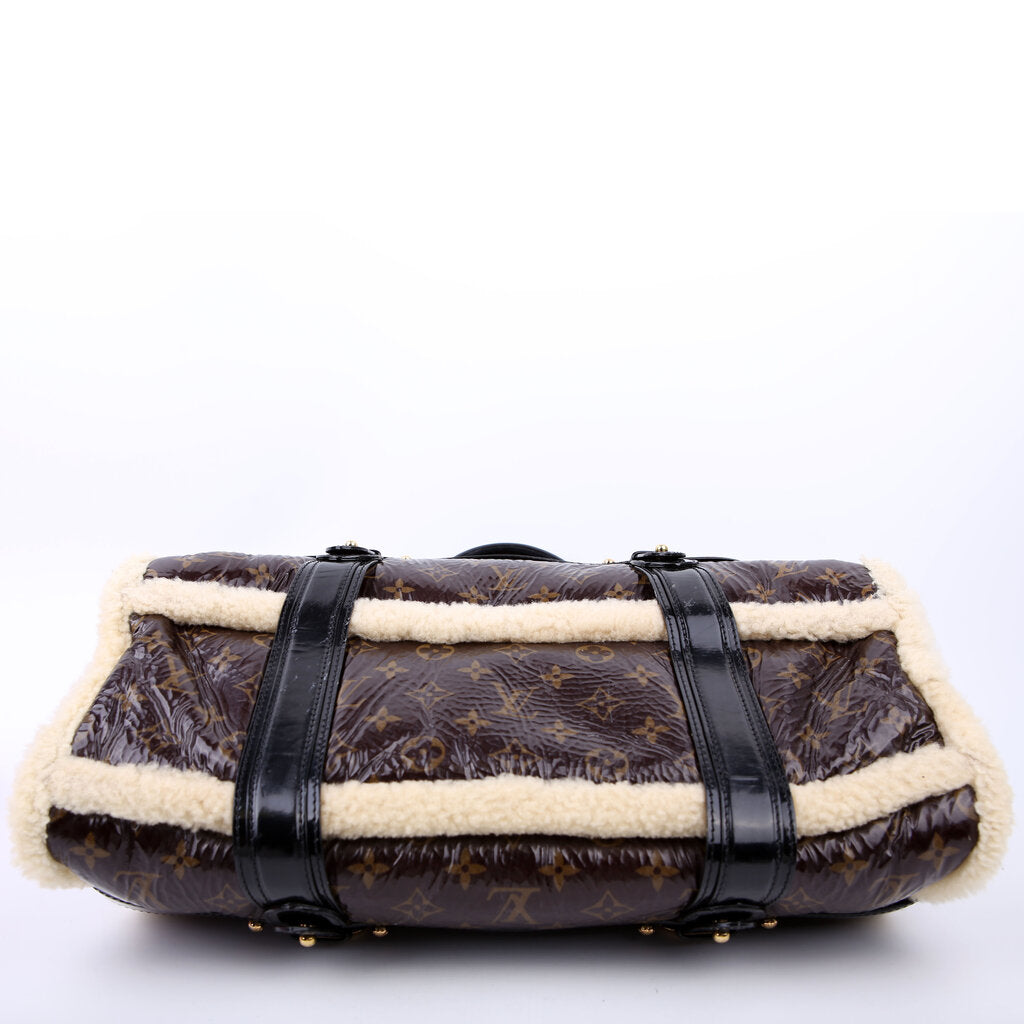Louis Vuitton Shearling Thunder Bag Monogram Black