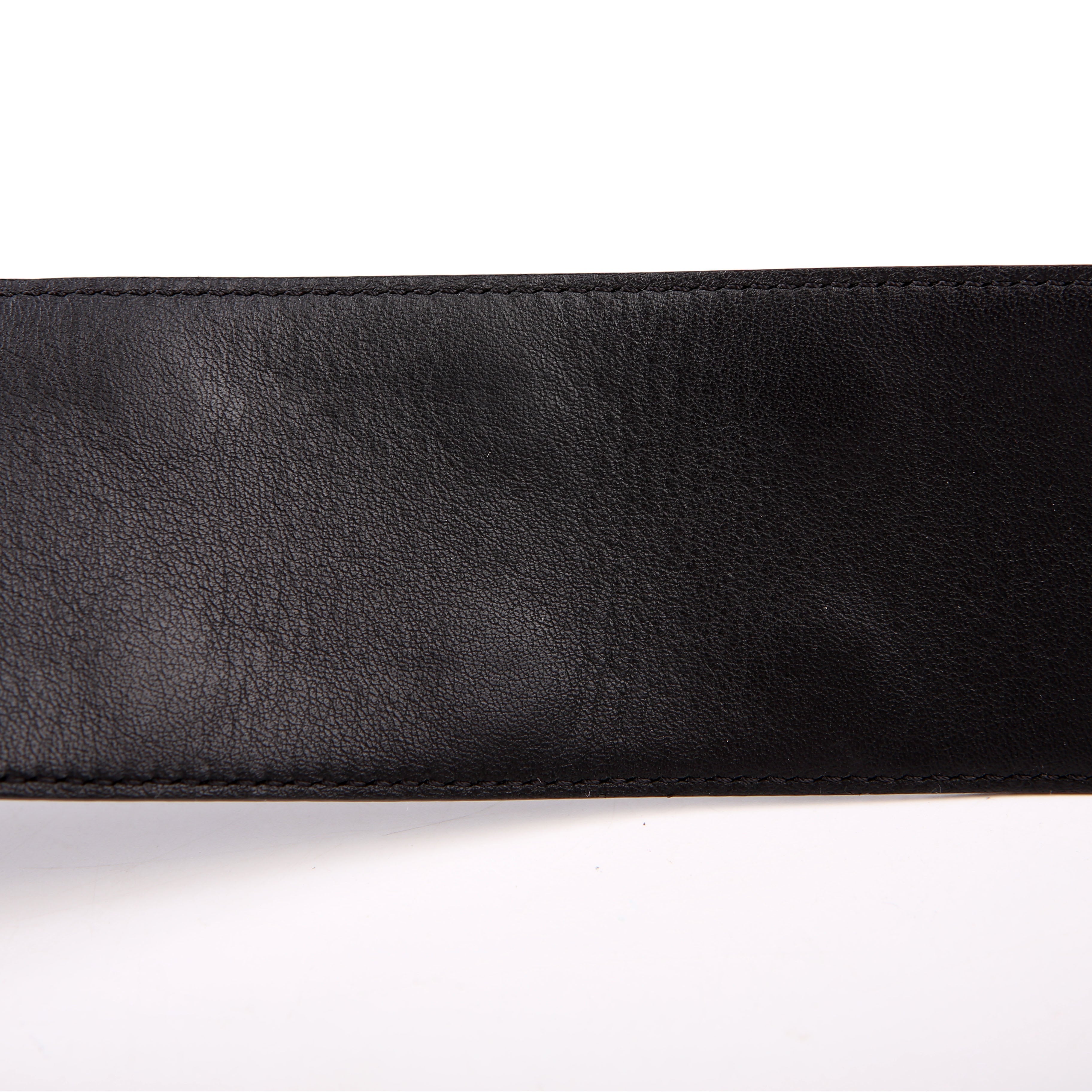 Louis Vuitton LV Initiales Clous Studded Leather Belt Size 85/34 Black
