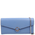 Fendi F Is Fendi Continental Chain Wallet Blue