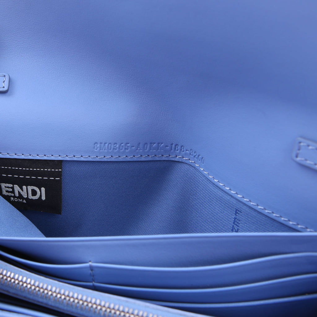 Fendi F Is Fendi Continental Chain Wallet Blue