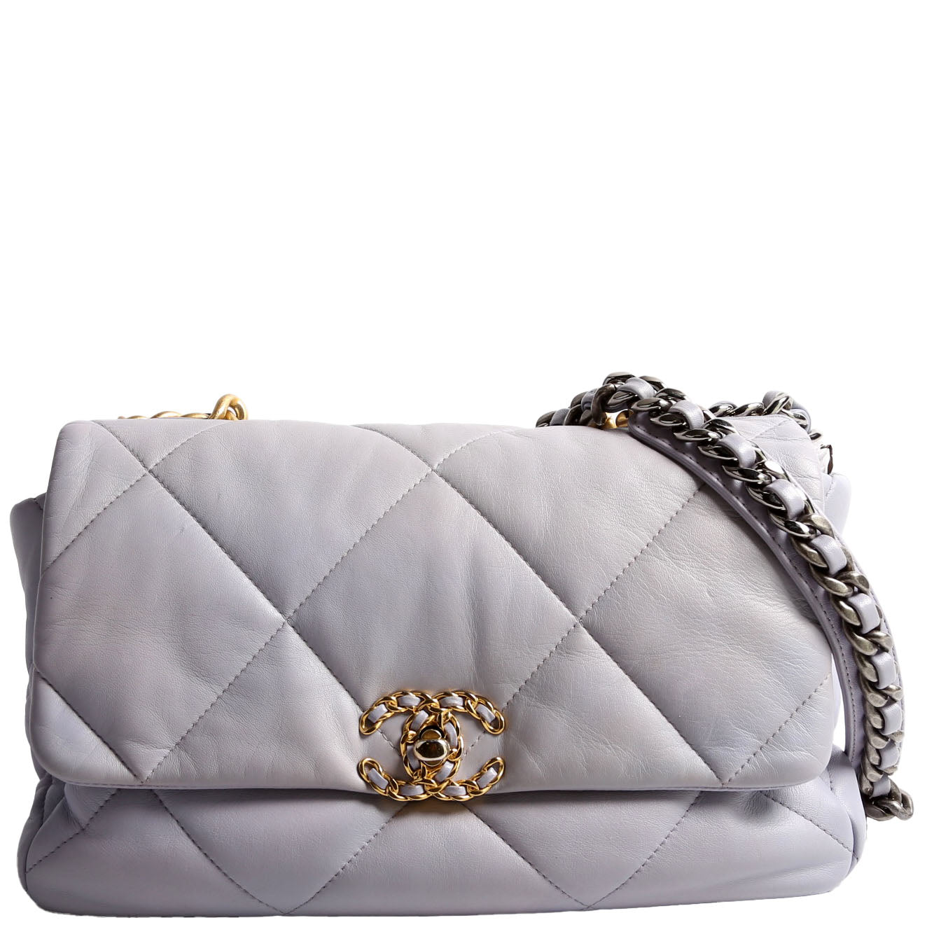Chanel Quilted Goatskin 19 Large Flap RFID Lavender