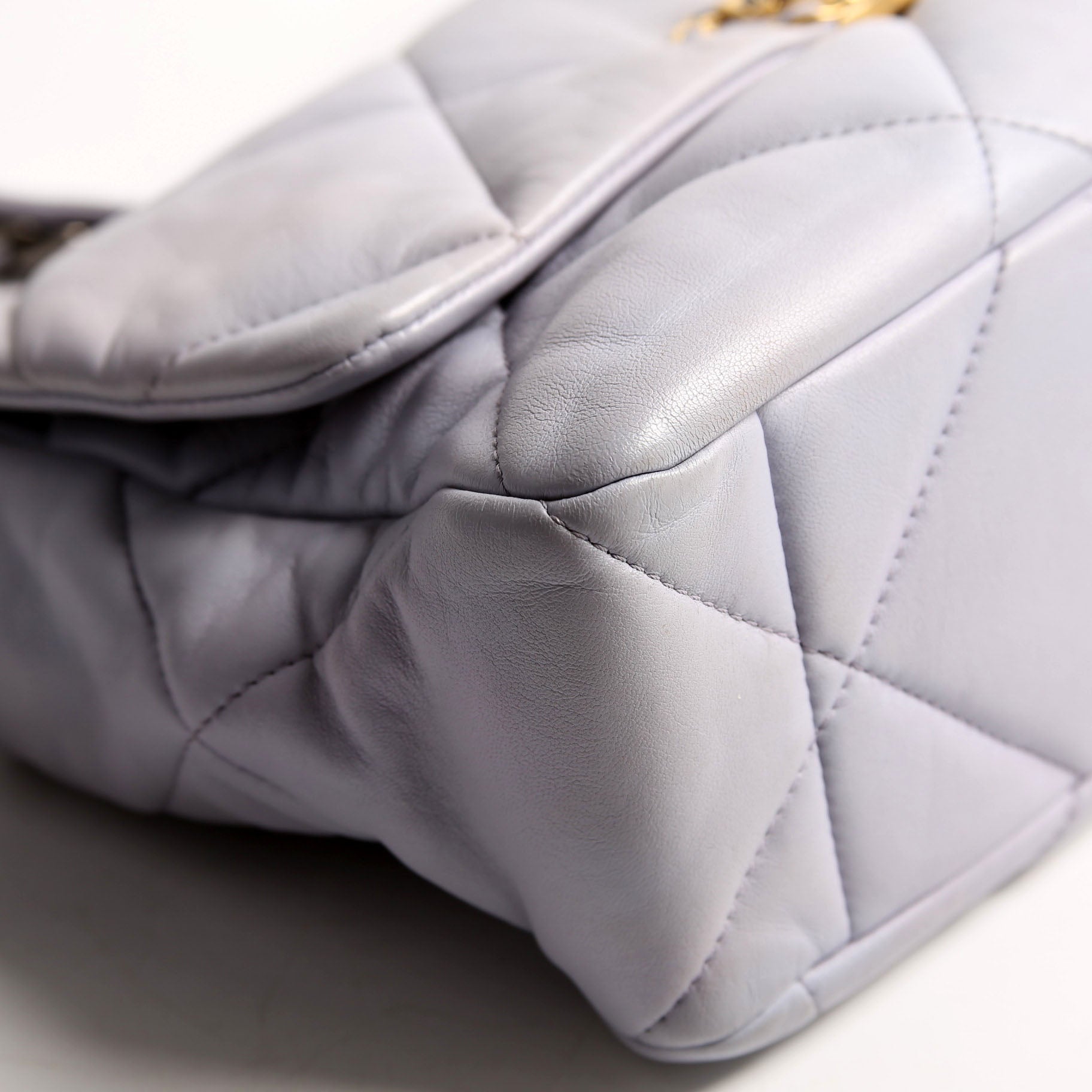 Chanel Quilted Goatskin 19 Large Flap RFID Lavender