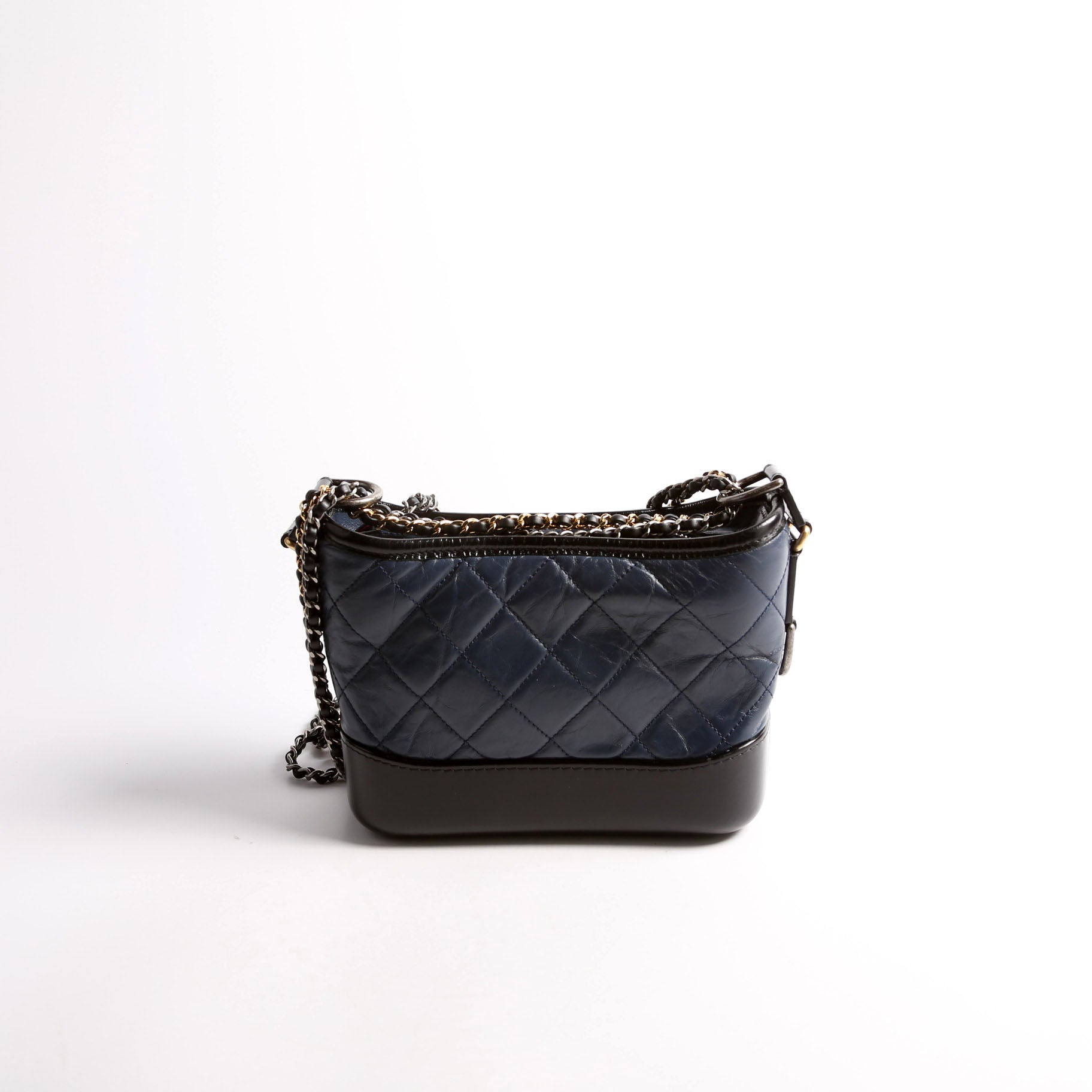 Chanel Gabrielle Hobo Small Calfskin 27M Blue/Black