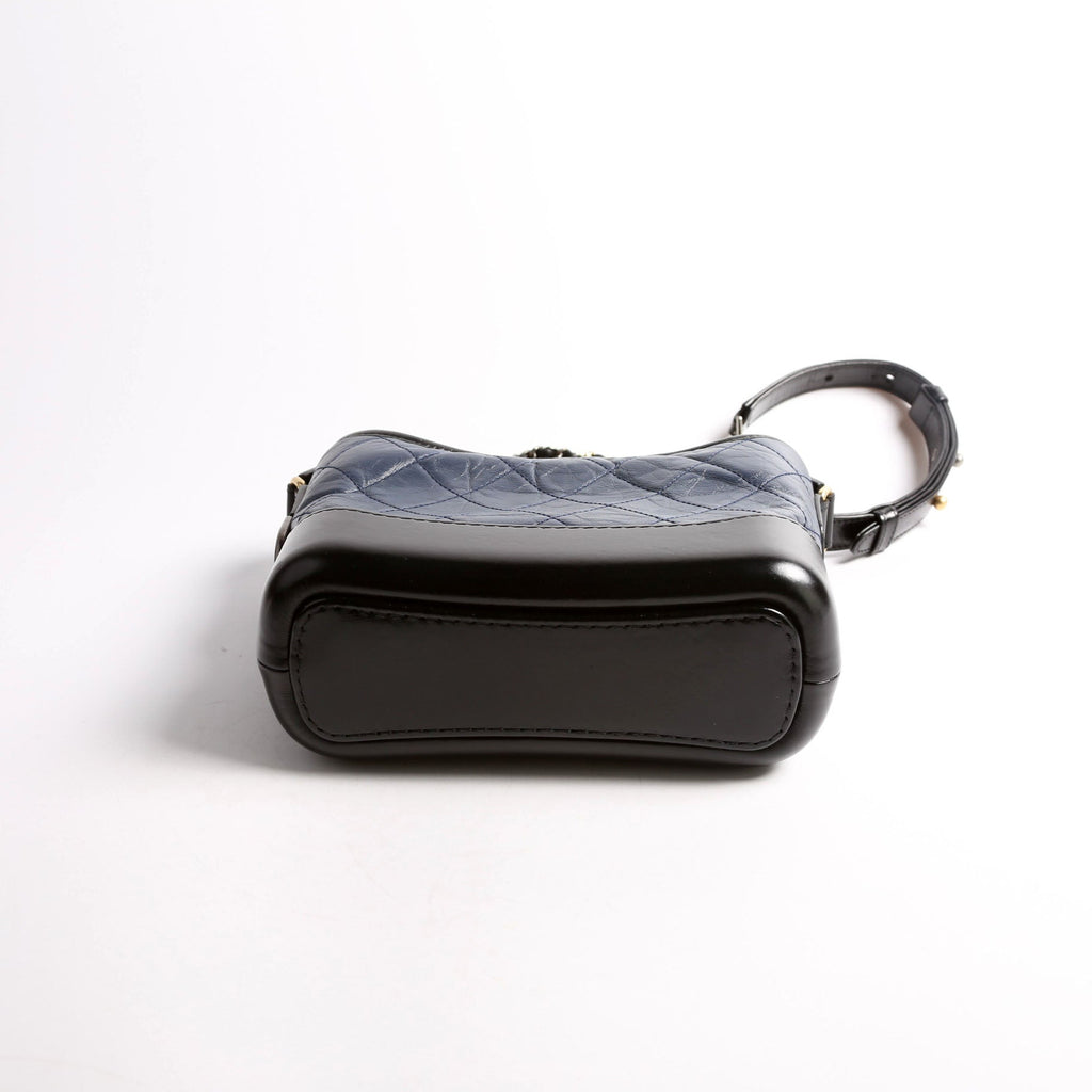Chanel Gabrielle Hobo Small Calfskin 27M Blue/Black