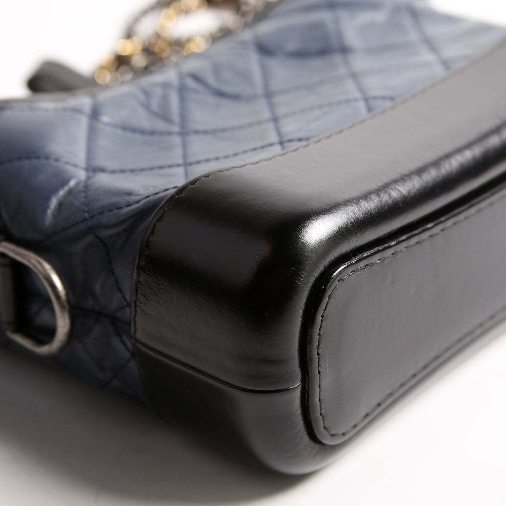 Chanel Gabrielle Hobo Small Calfskin 27M Blue/Black