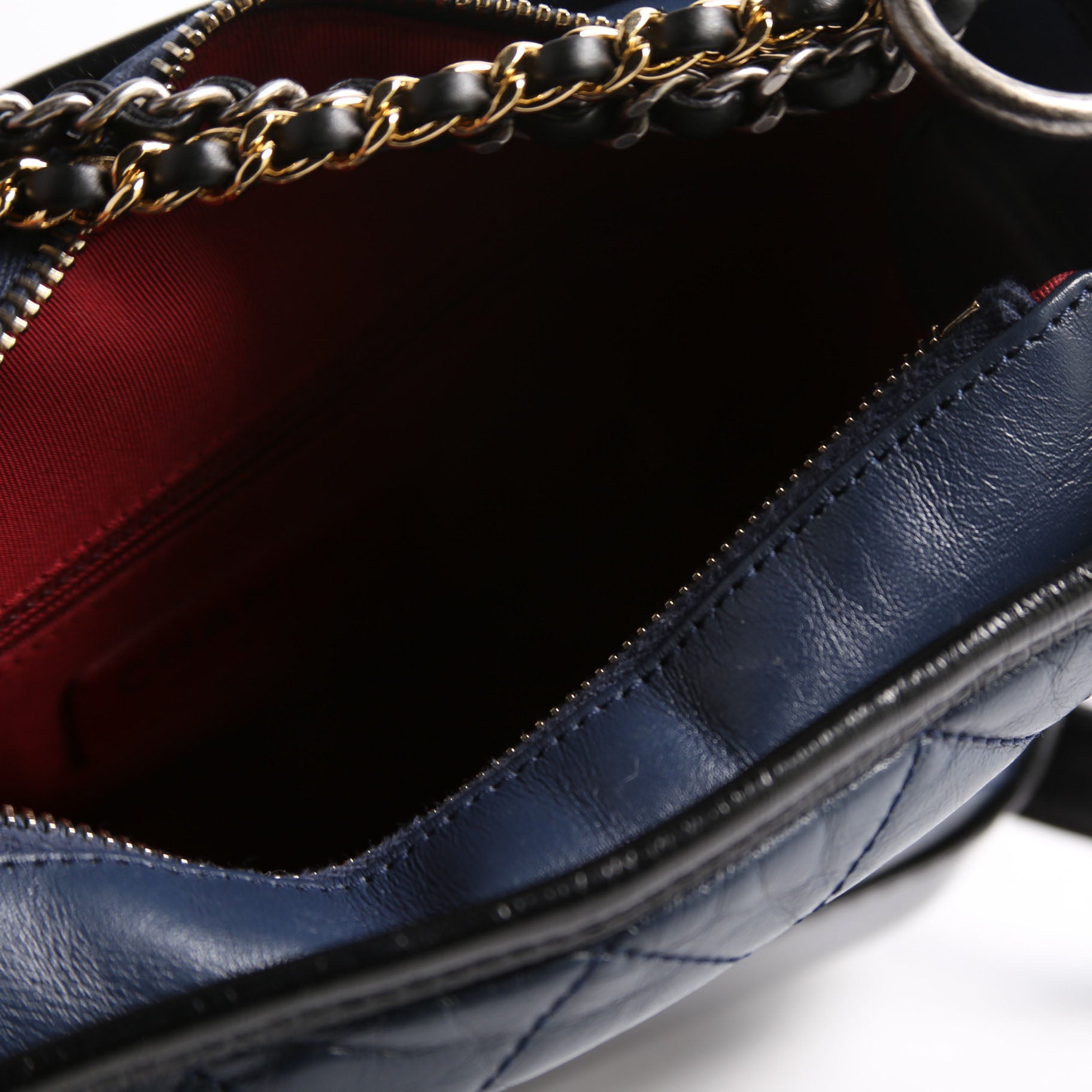 Chanel Gabrielle Hobo Small Calfskin 27M Blue/Black