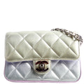 Chanel CC Chain Wristlet Clutch Metallic Lambskin RFID Multicolor