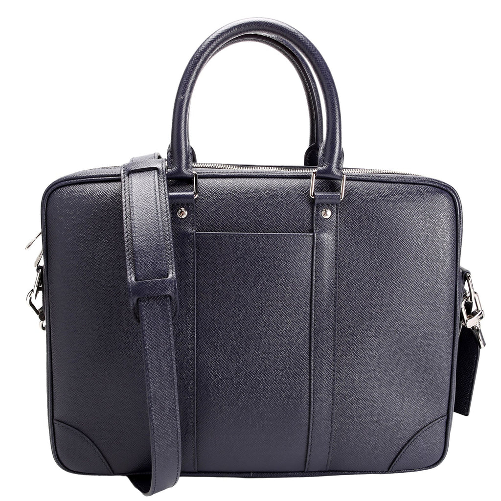 Louis Vuitton Porte Documents Voyage PM Taiga Navy