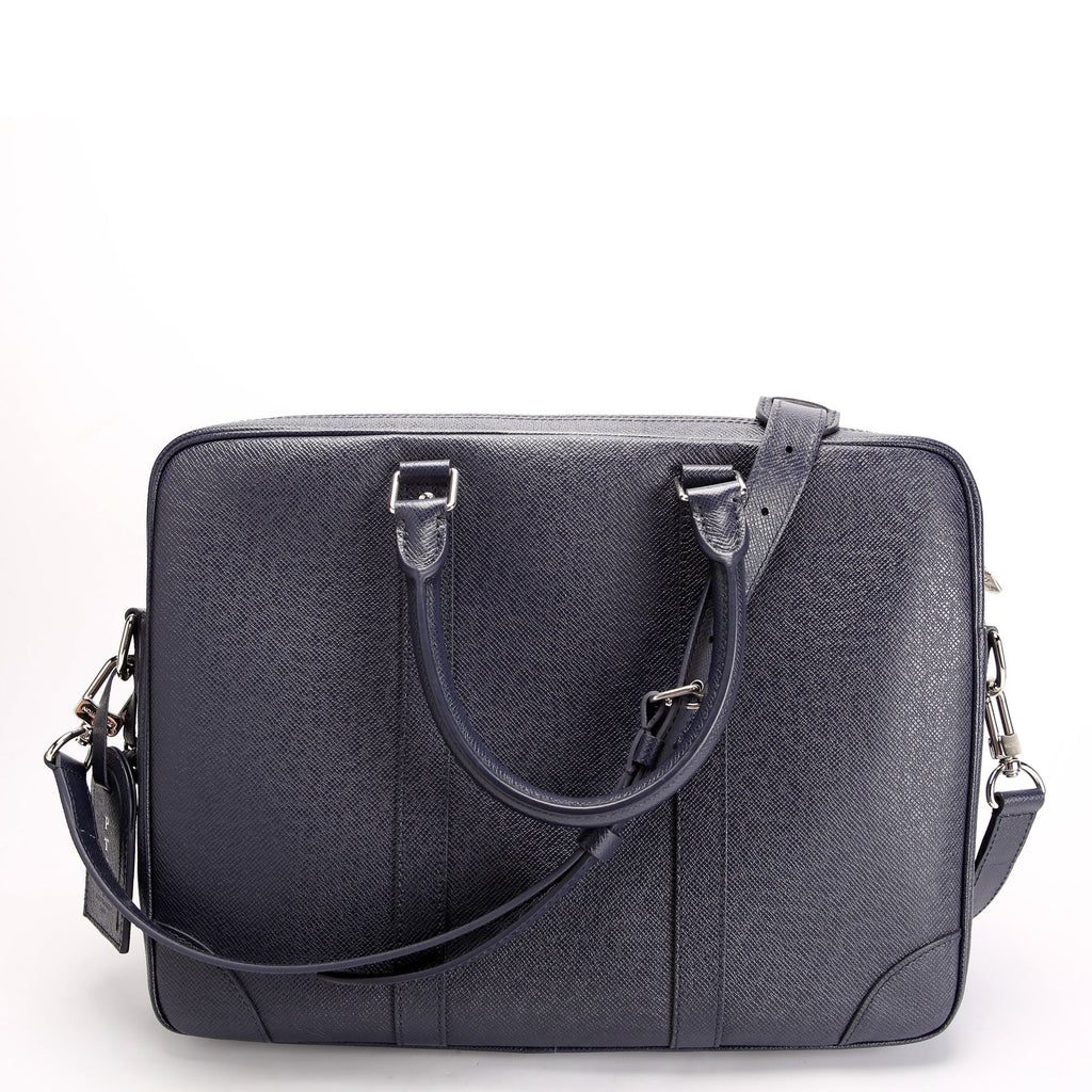 Louis Vuitton Porte Documents Voyage PM Taiga Navy