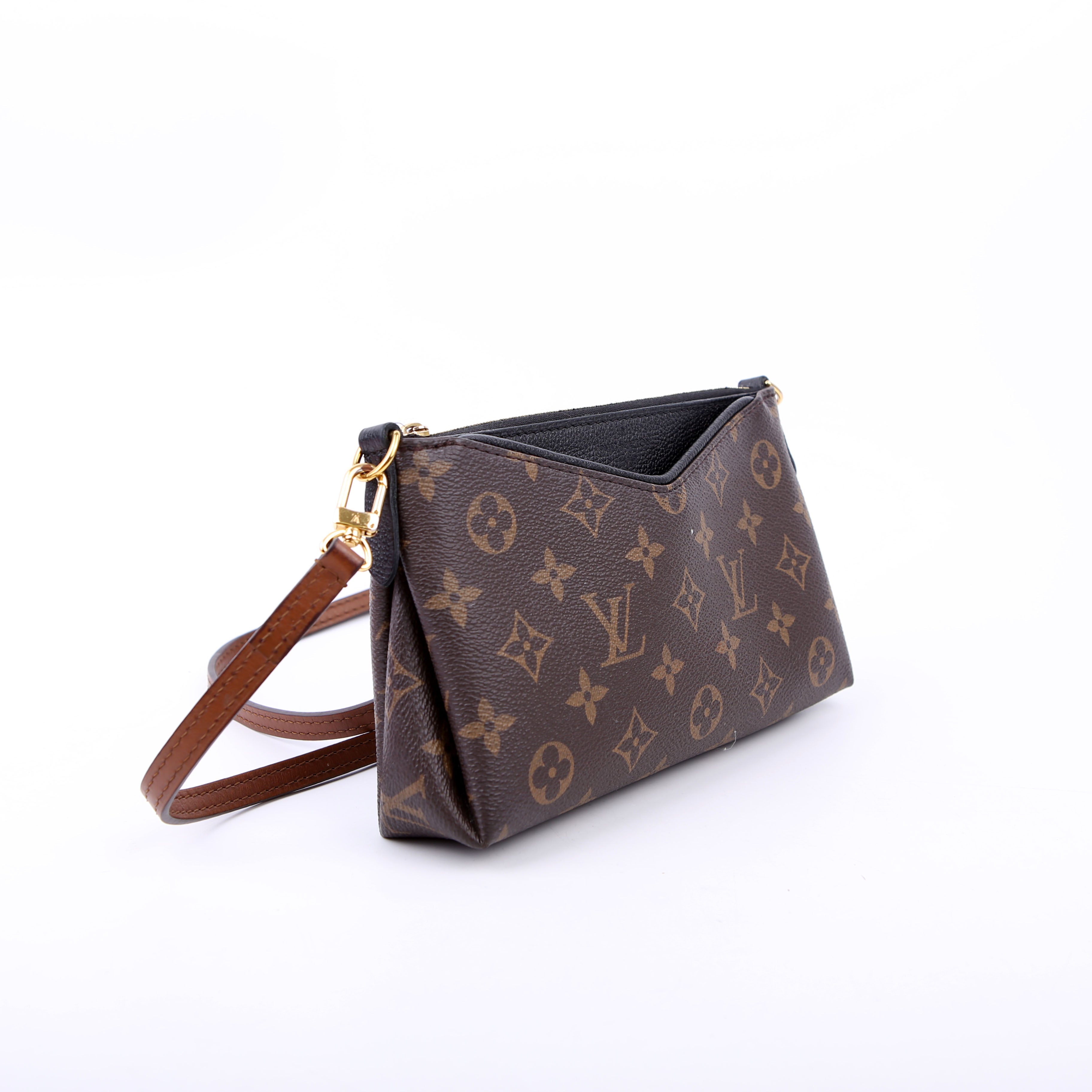 Louis Vuitton Pallas Clutch Monogram Black