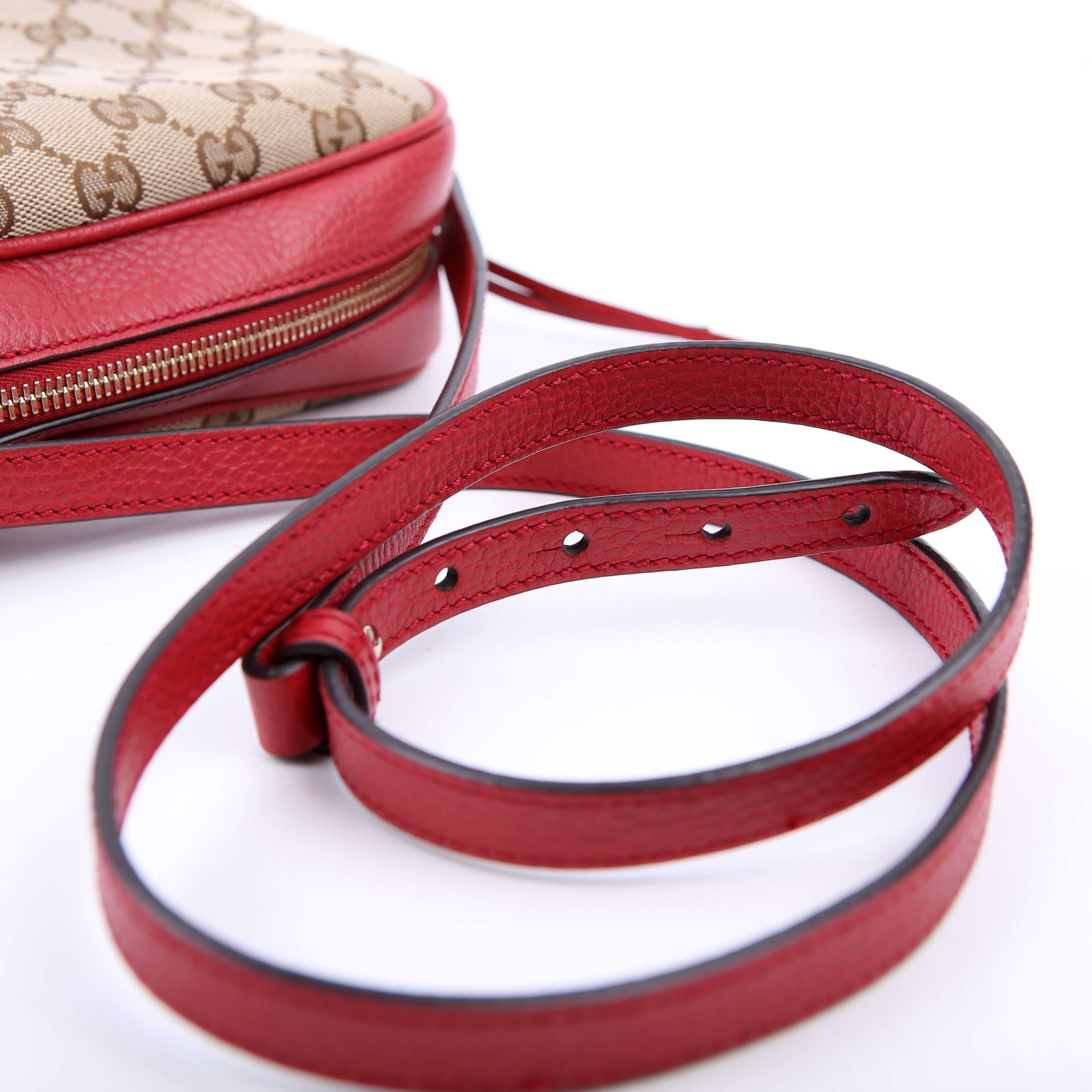 Gucci 449413 Bree GG Crossbody Red