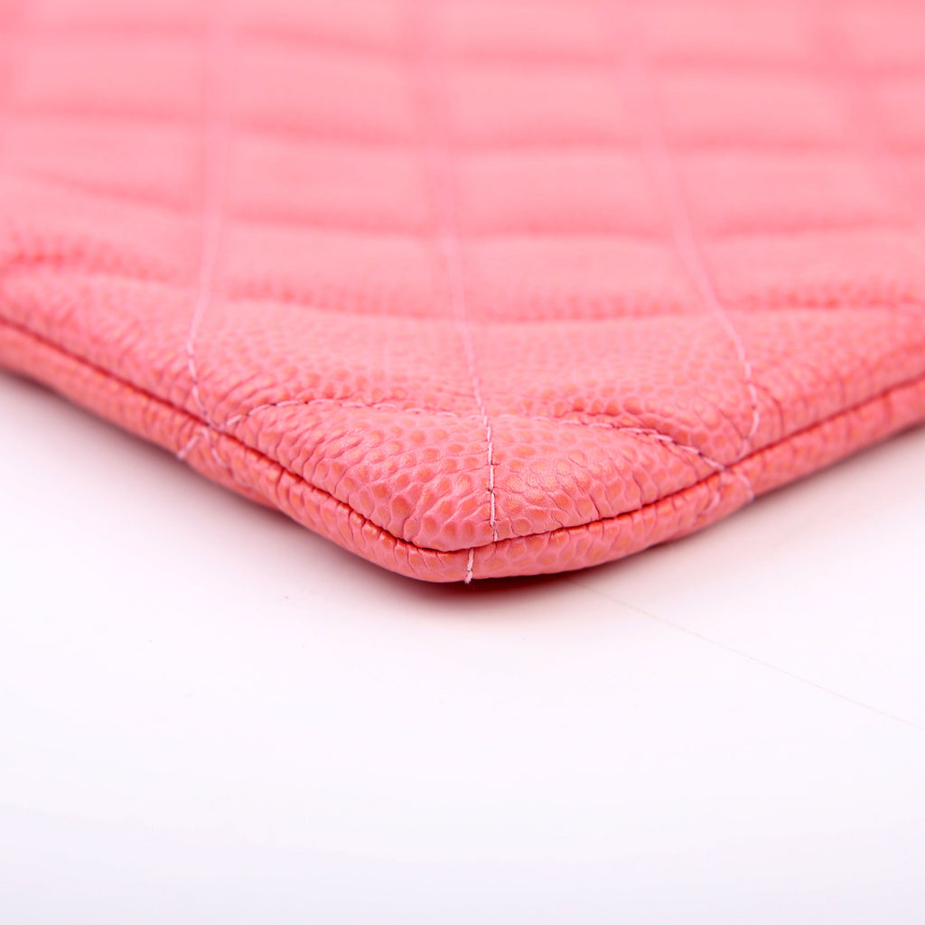 Chanel O Case Large Caviar Pink