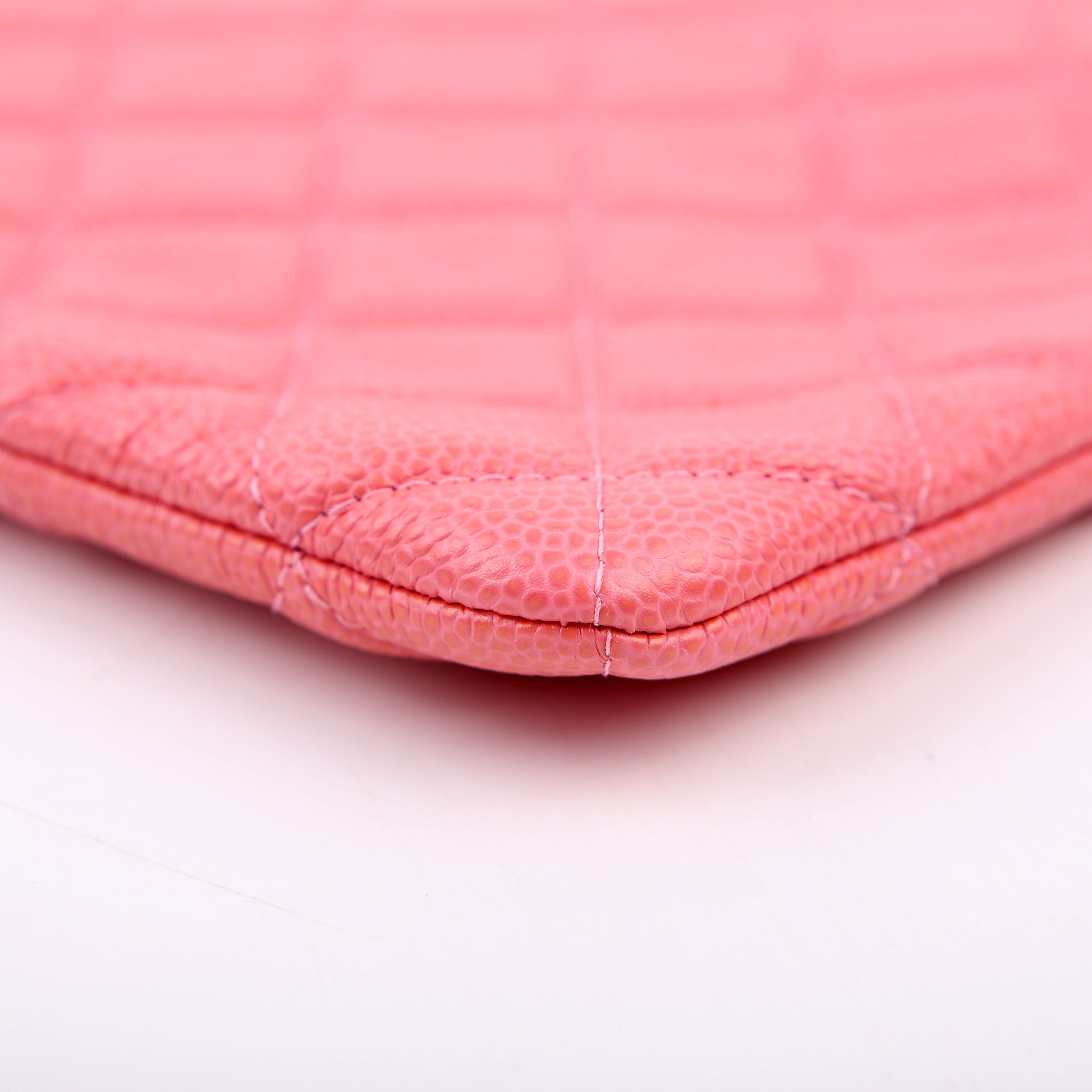 Chanel O Case Large Caviar Pink