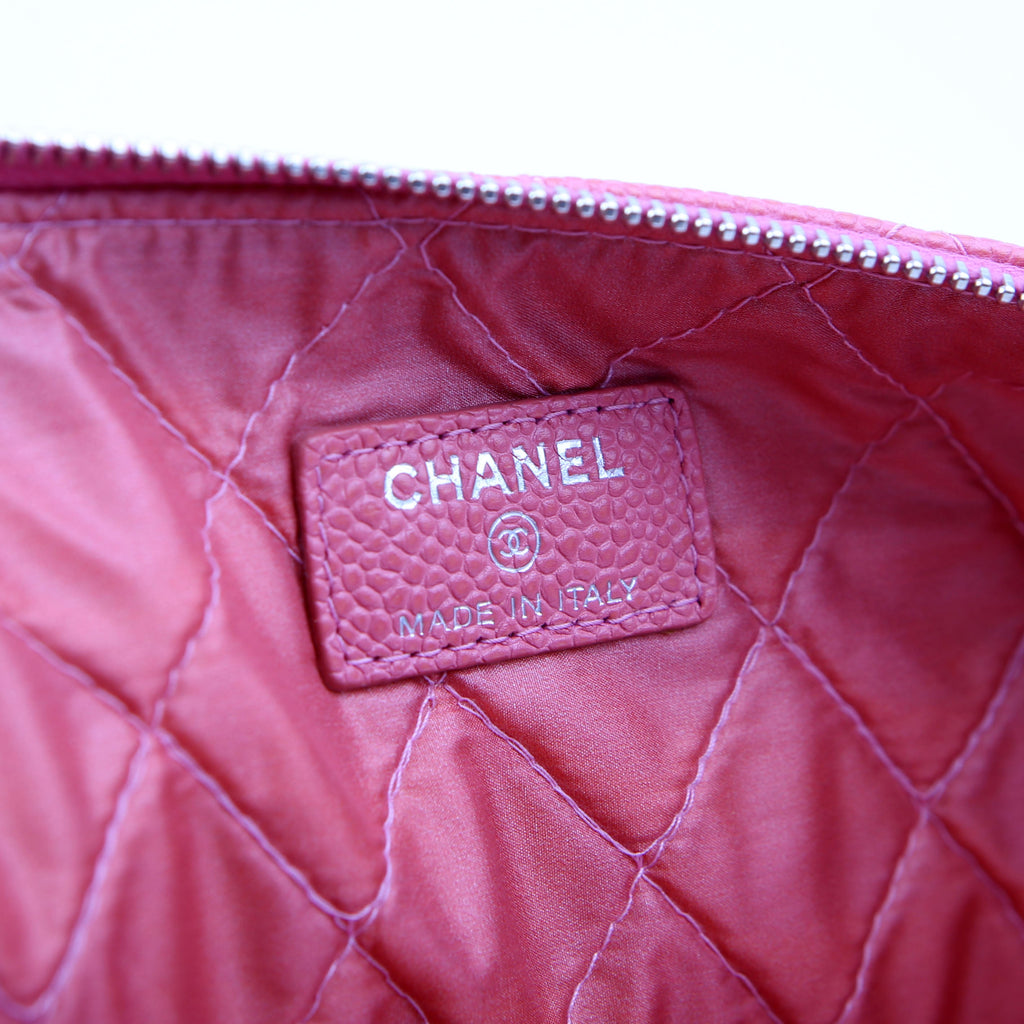 Chanel O Case Large Caviar Pink