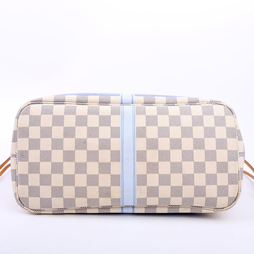 Louis Vuitton Neverfull MM Summer Trunks Damier Azur