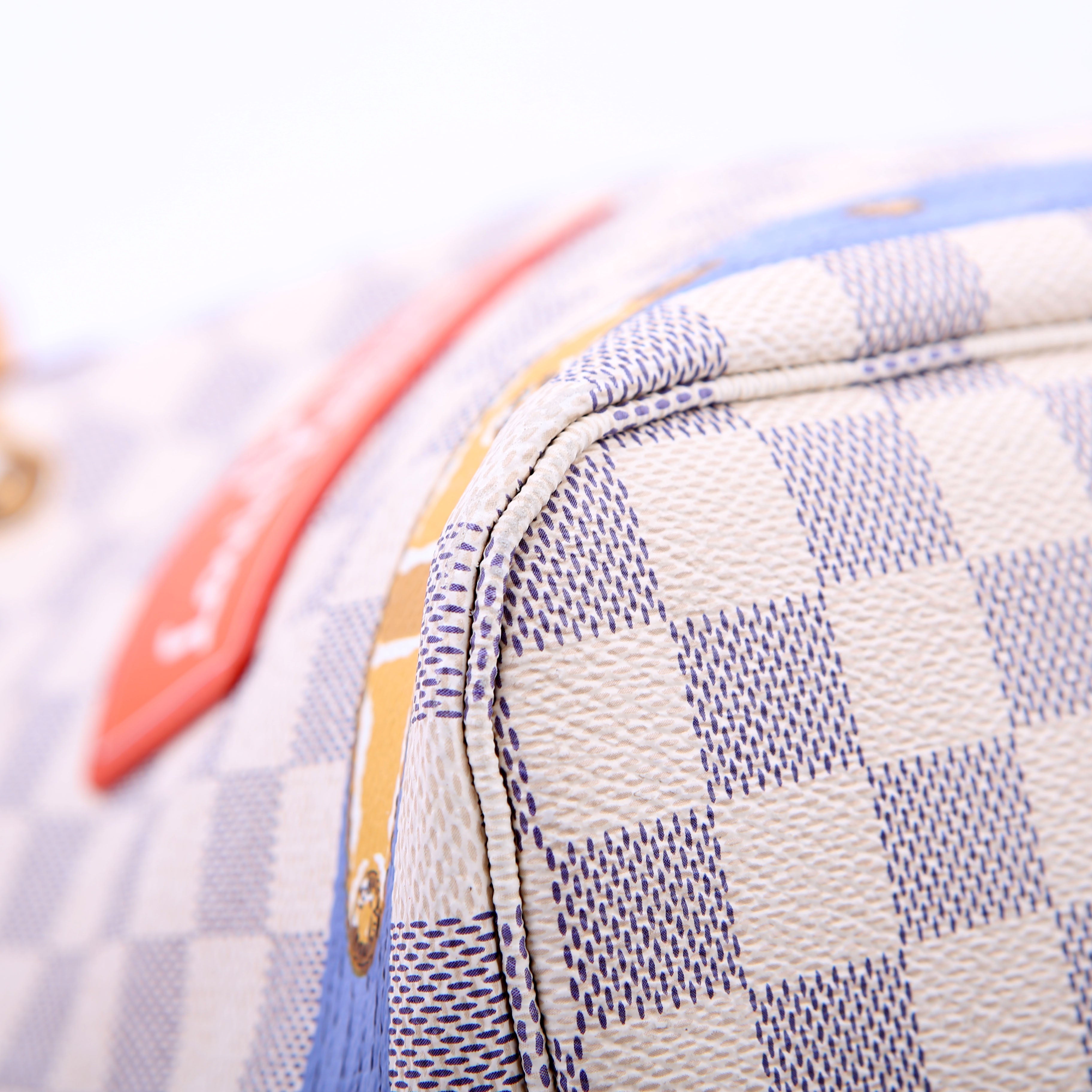 Louis Vuitton Neverfull MM Summer Trunks Damier Azur