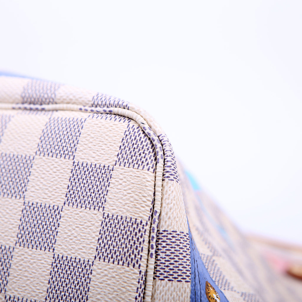 Louis Vuitton Neverfull MM Summer Trunks Damier Azur