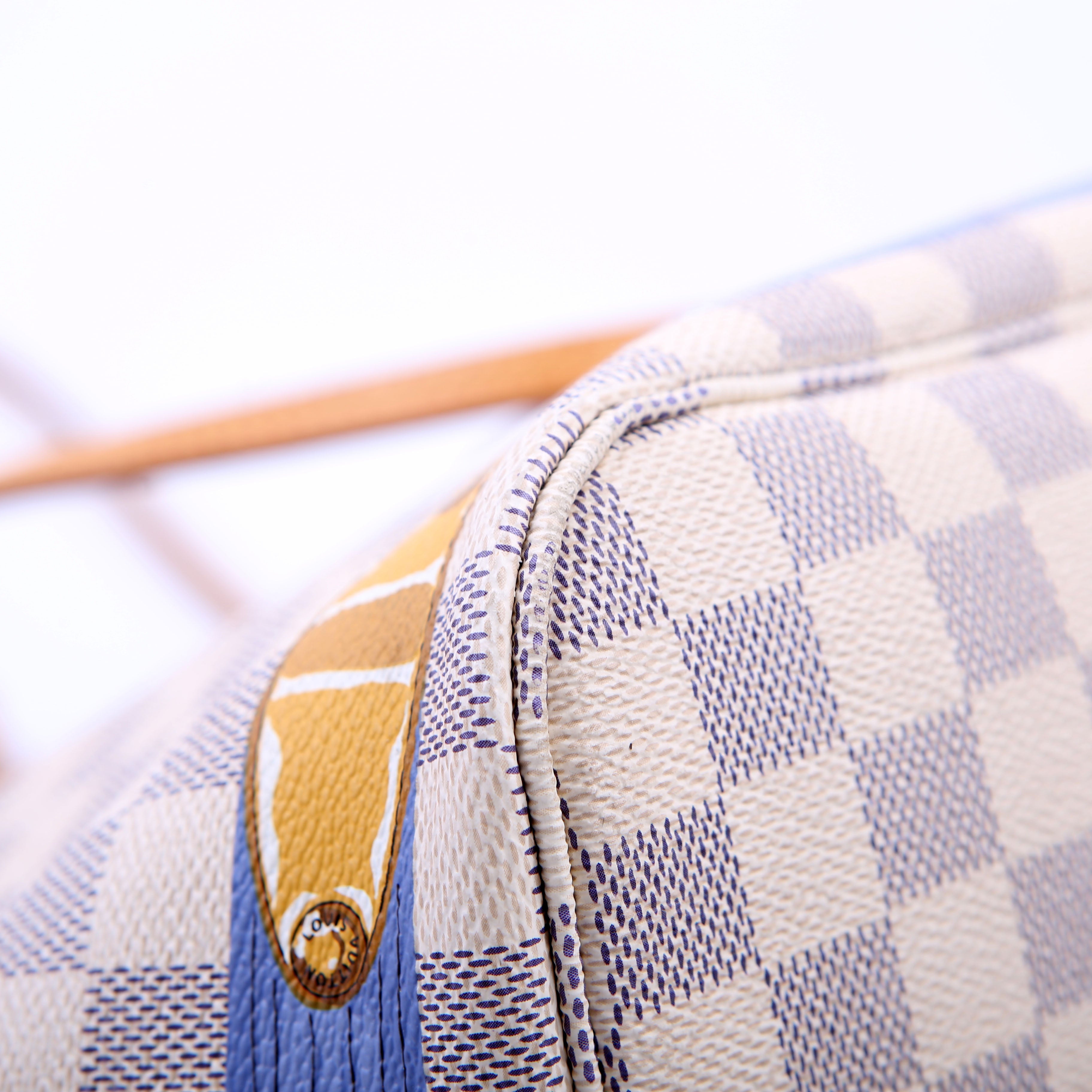 Louis Vuitton Neverfull MM Summer Trunks Damier Azur
