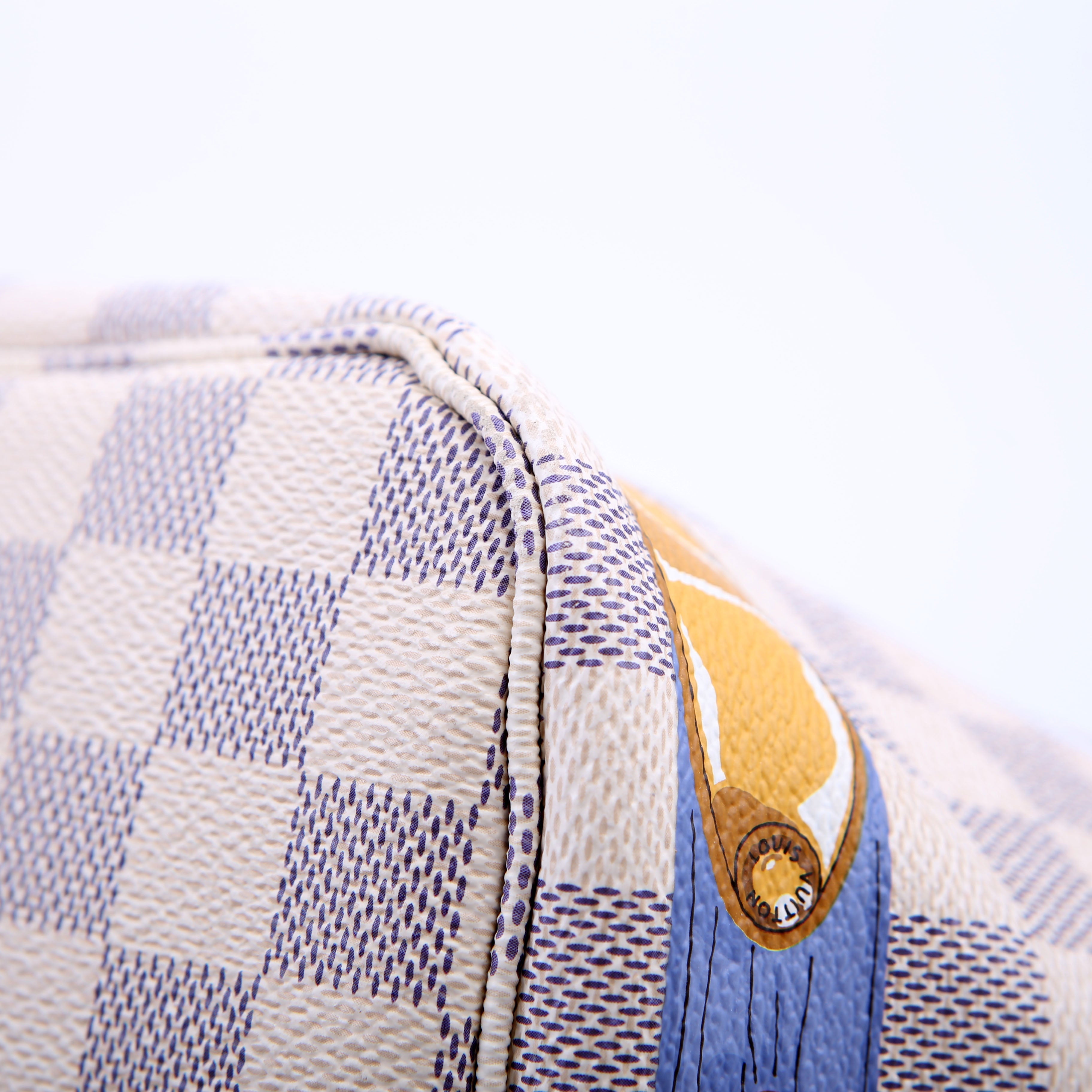Louis Vuitton Neverfull MM Summer Trunks Damier Azur