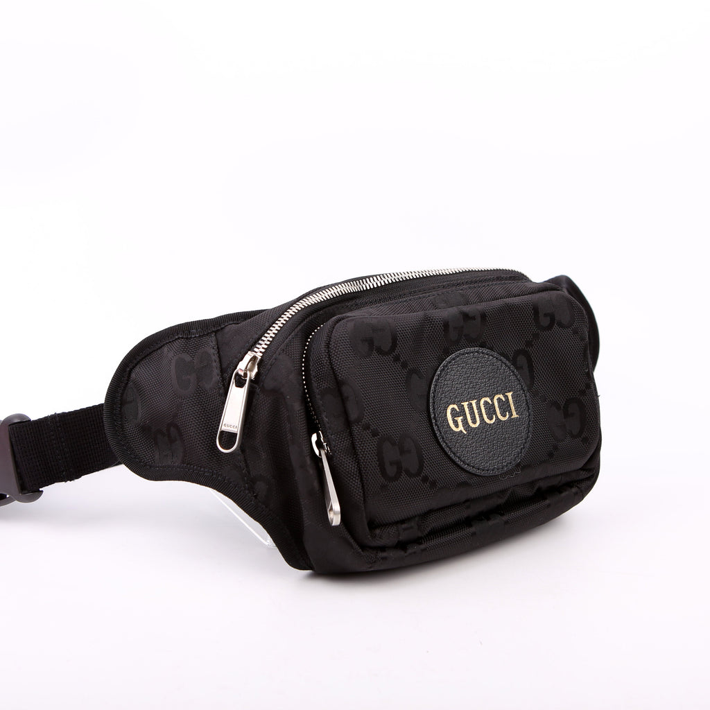 Gucci 739372 Nylon Off the Grid Logo Belt Bag Black