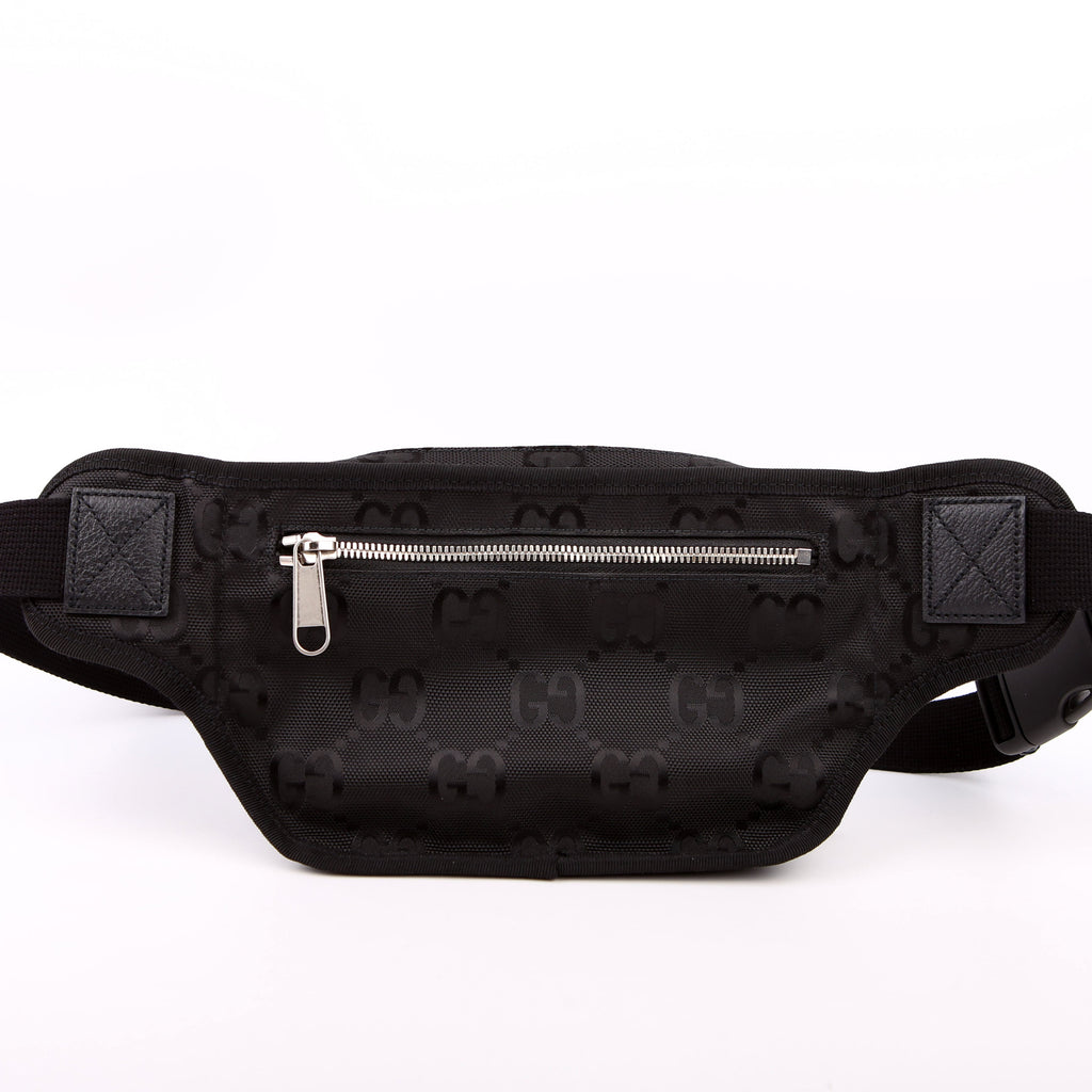 Gucci 739372 Nylon Off the Grid Logo Belt Bag Black