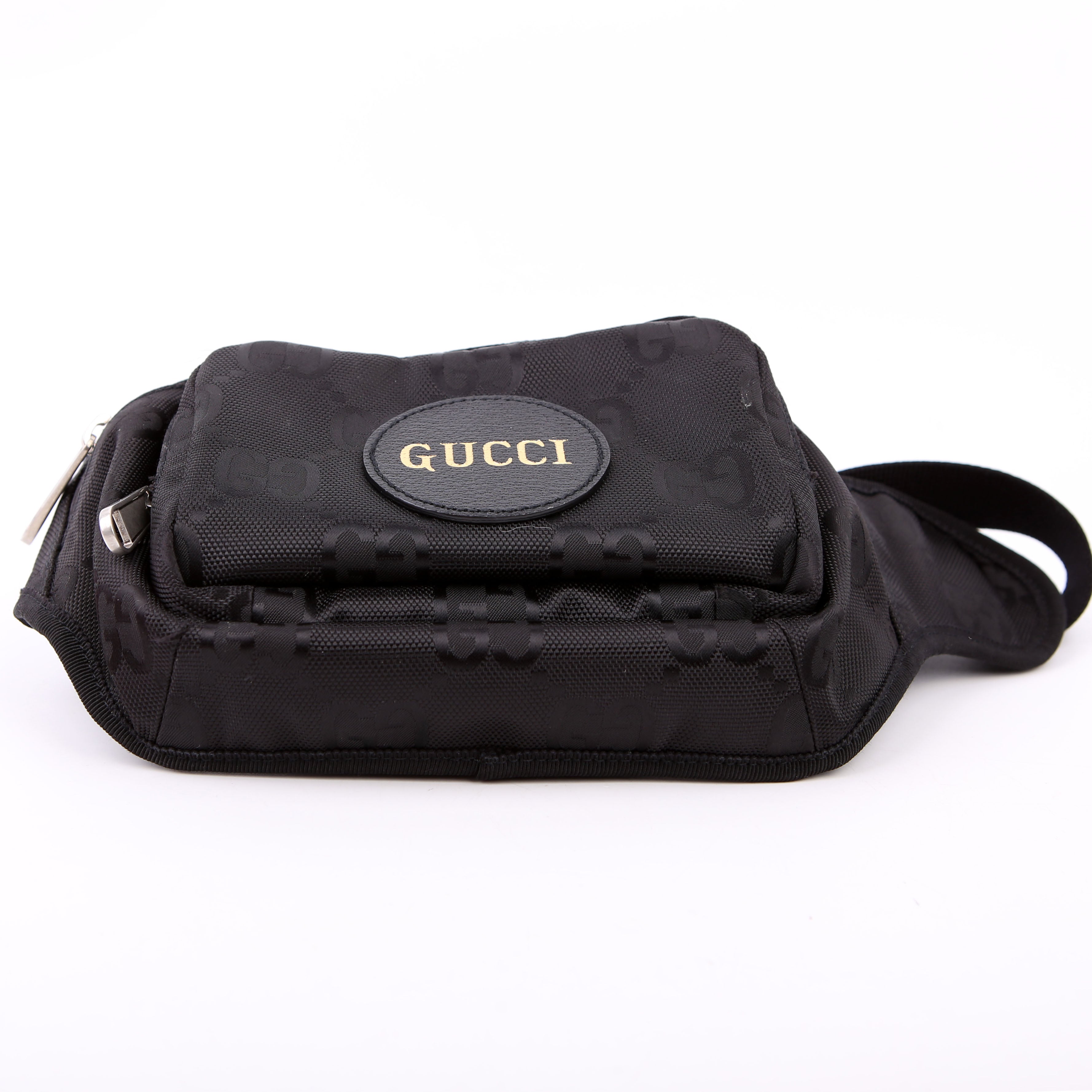 Gucci 739372 Nylon Off the Grid Logo Belt Bag Black