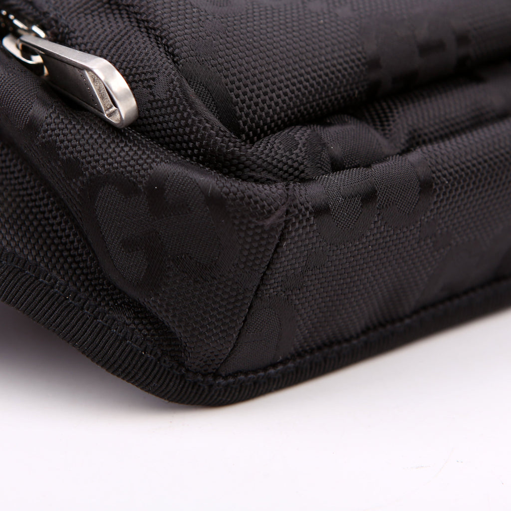 Gucci 739372 Nylon Off the Grid Logo Belt Bag Black